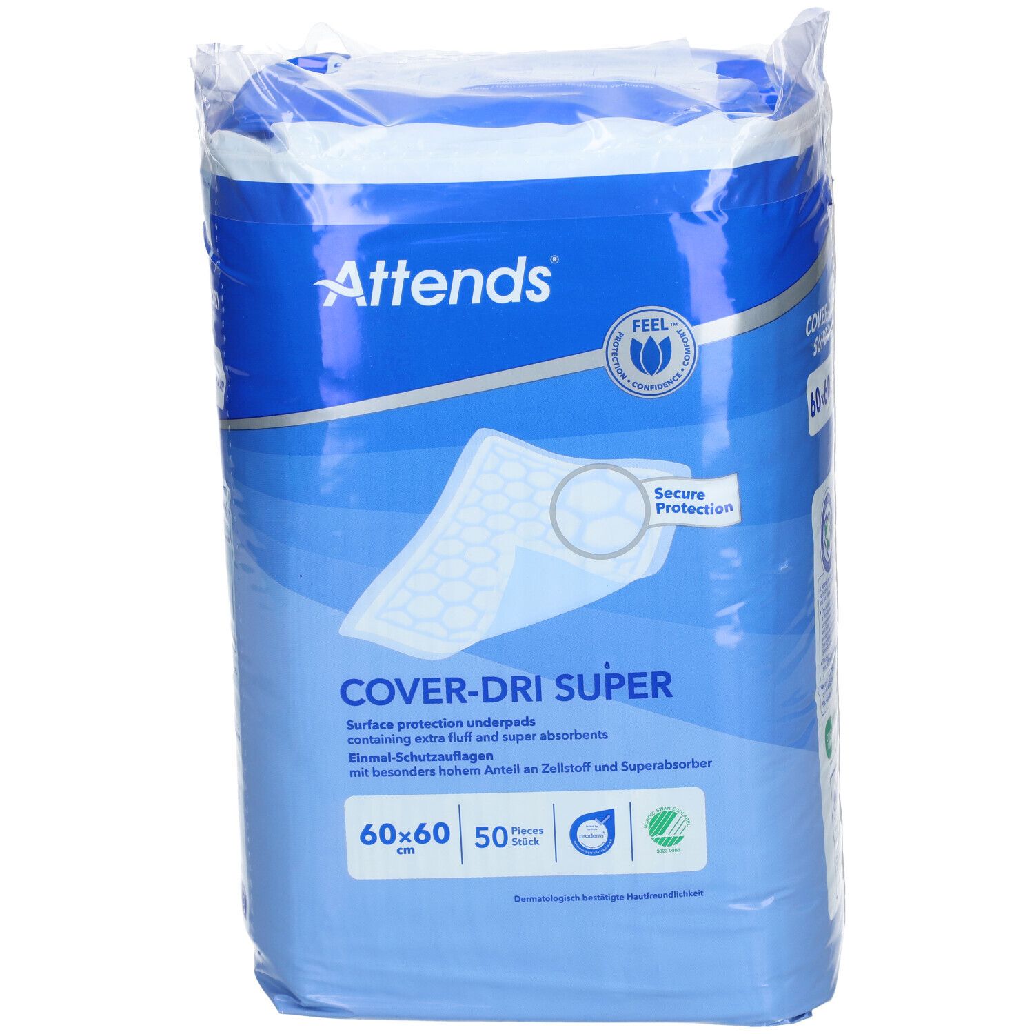 Attends® Cover Dry Super Onderlegger 60x60 cm