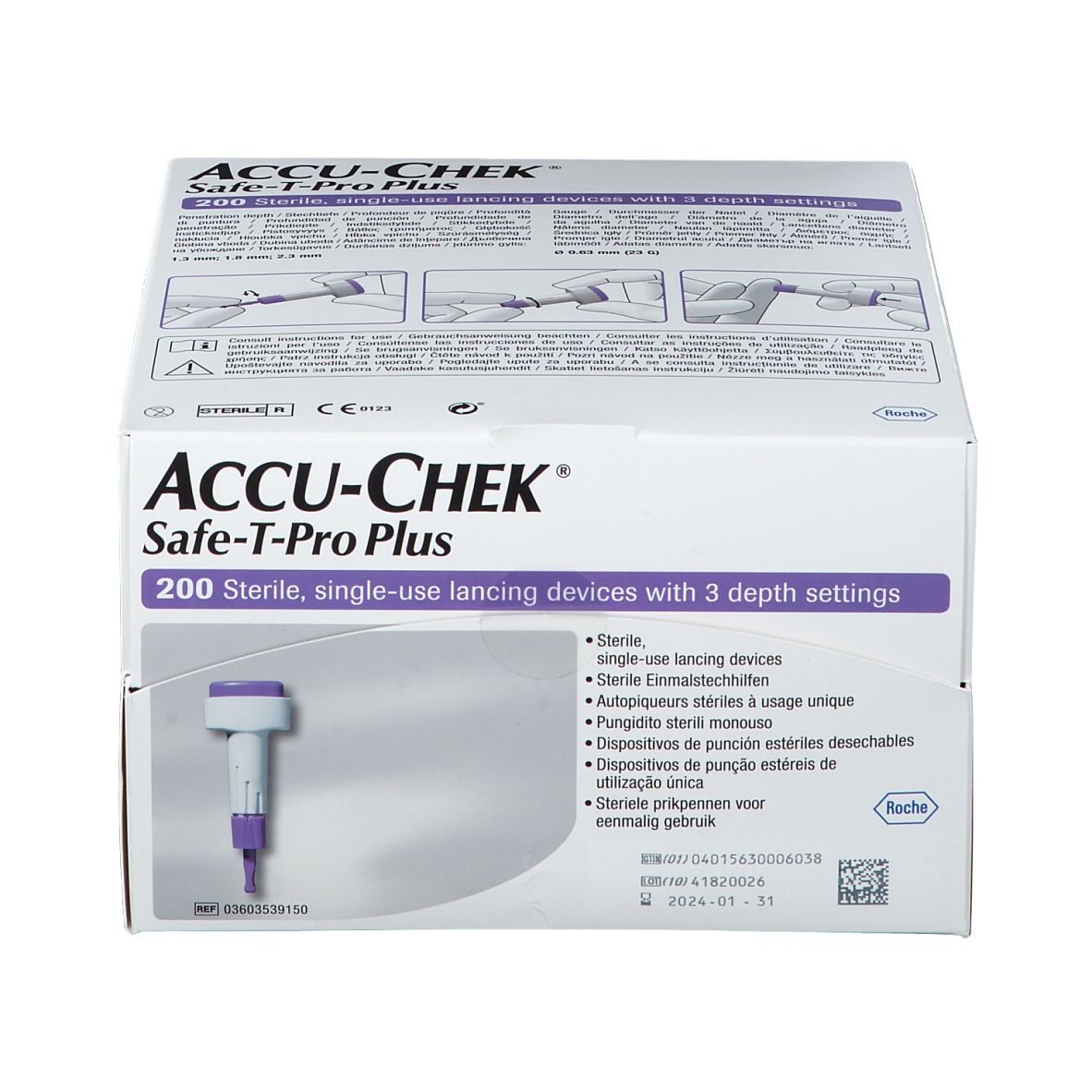 Accu-Chek Safe T-pro plus lancetten