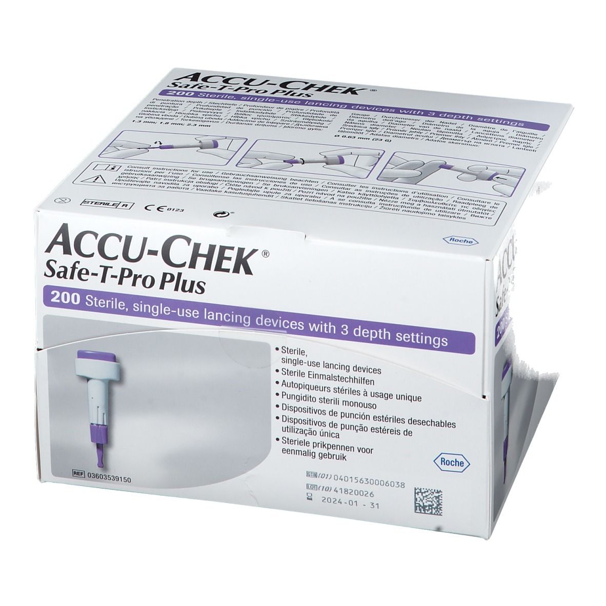 Accu-Chek Safe T-pro plus lancetten