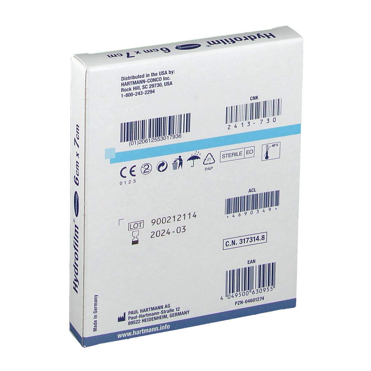 Hartmann Hydrofilm 6 x 7cm 685755