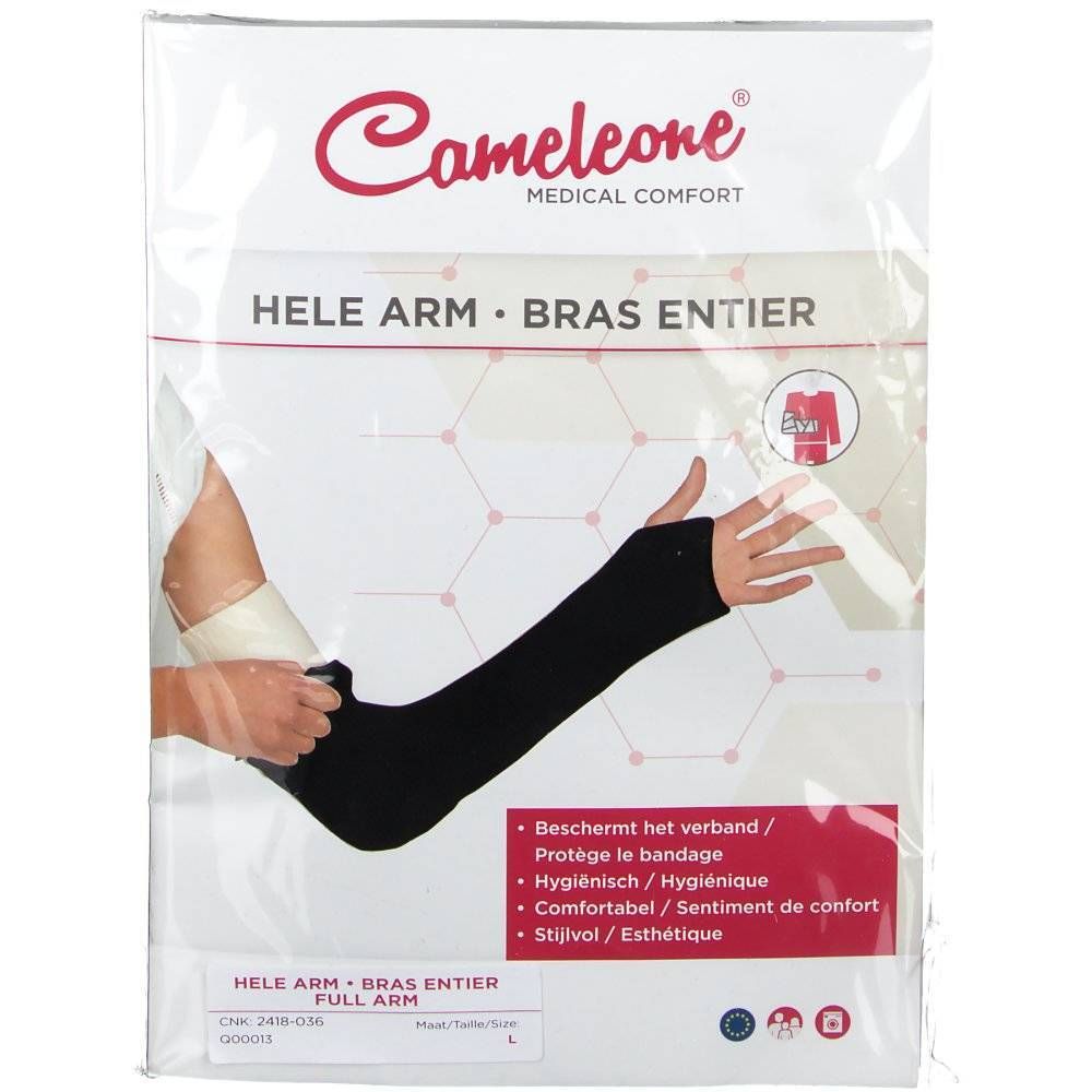 Cameleone Hele Arm Open Zonder Duim Zwart Large