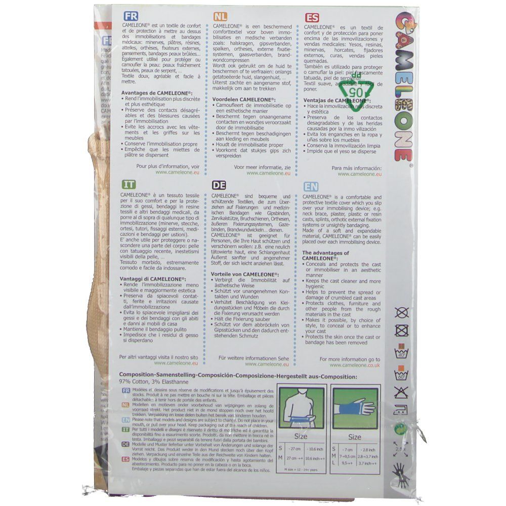Cameleone Main Ouvert Pouce Beige M