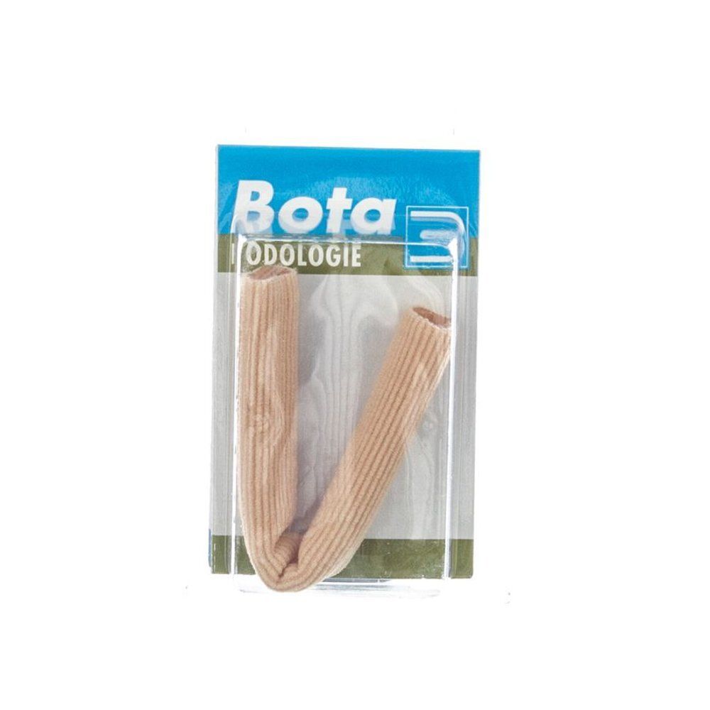 Twee beige, buisvormige verbanden in blisterverpakking. Opschrift: Bota Podologie.