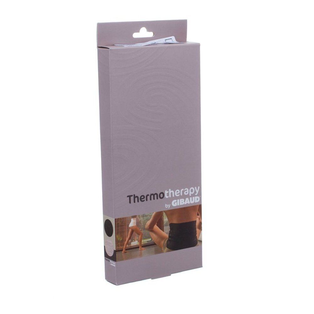 Thermotherapie verpakking van Gibaud. Grijze doos met productafbeelding en tekst. Opschrift: Thermotherapy by GIBAUD.