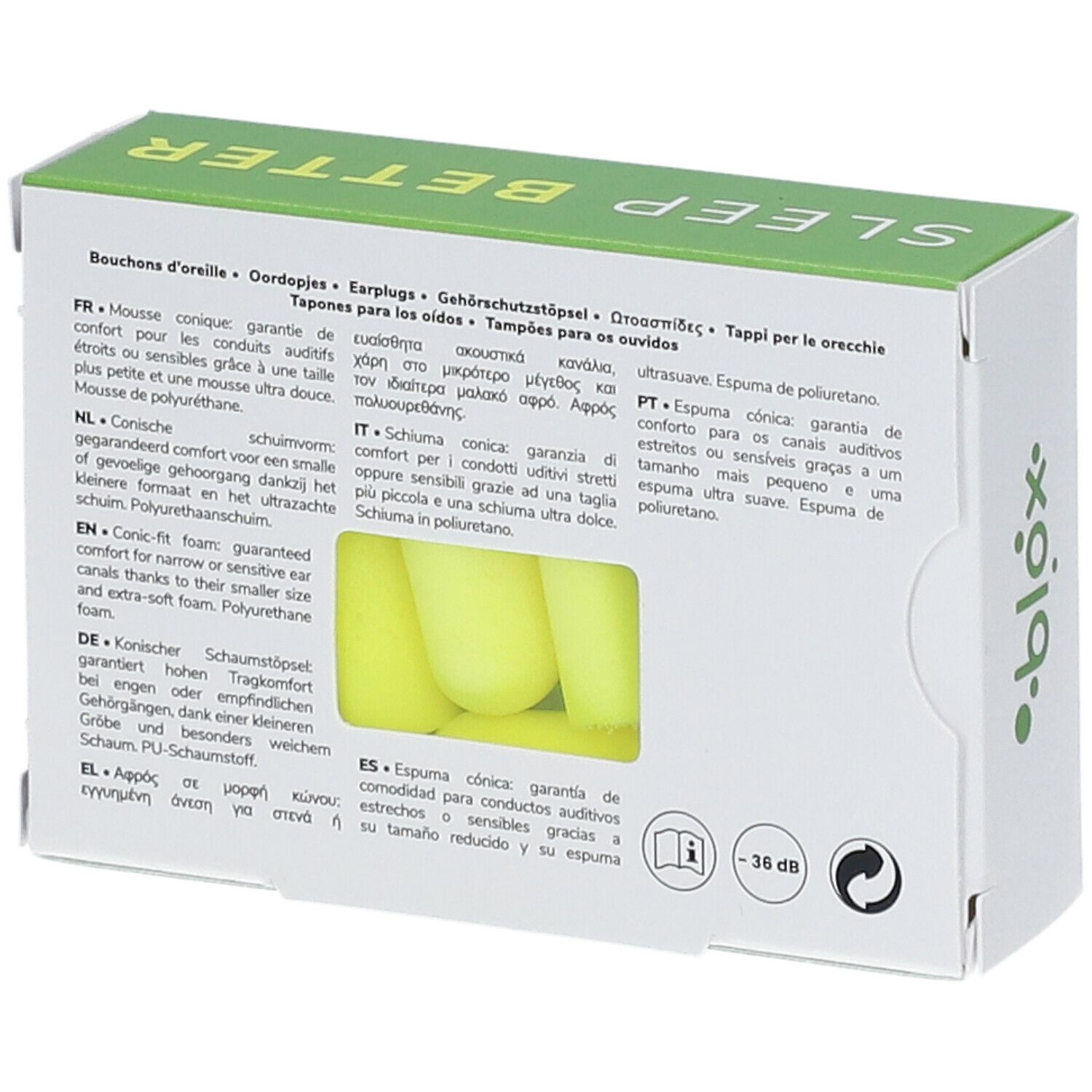 blox® Sleep Better Bouchons d'Oreille