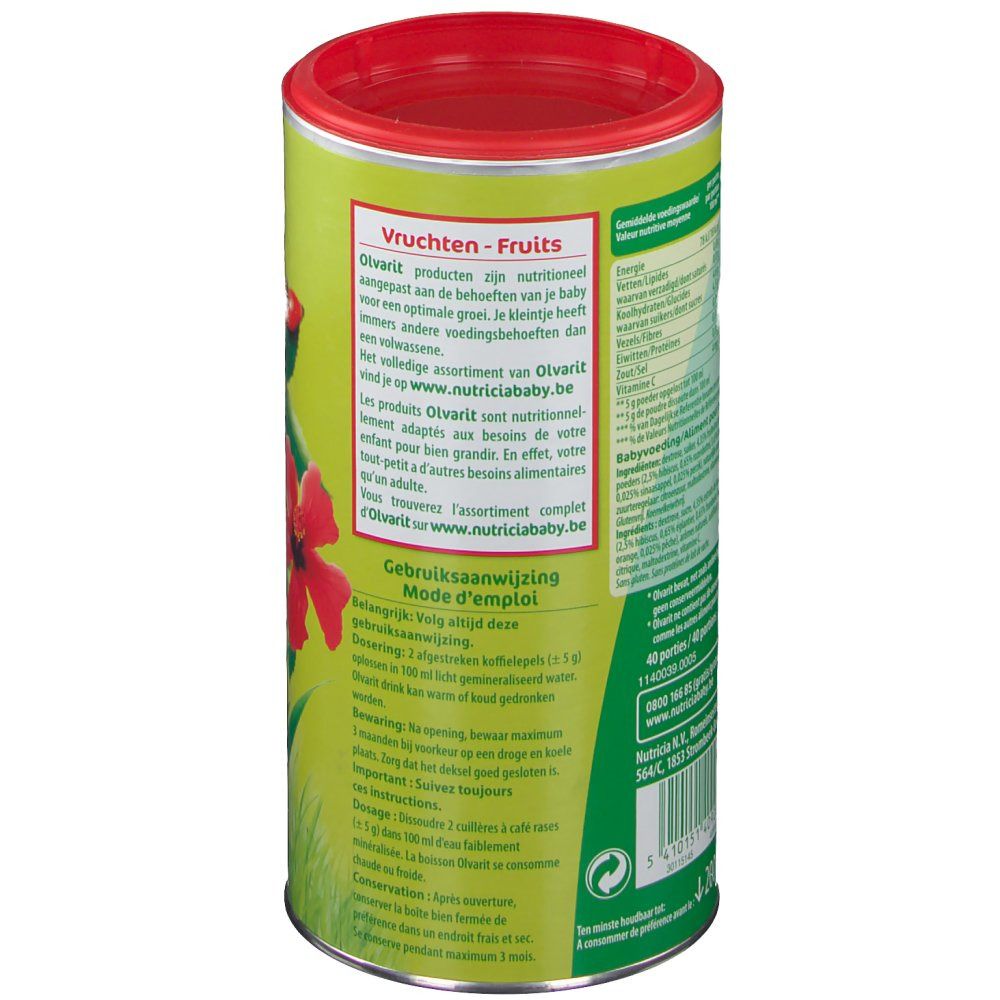 Olvarit Boisson Fruits à partir de 6 Mois