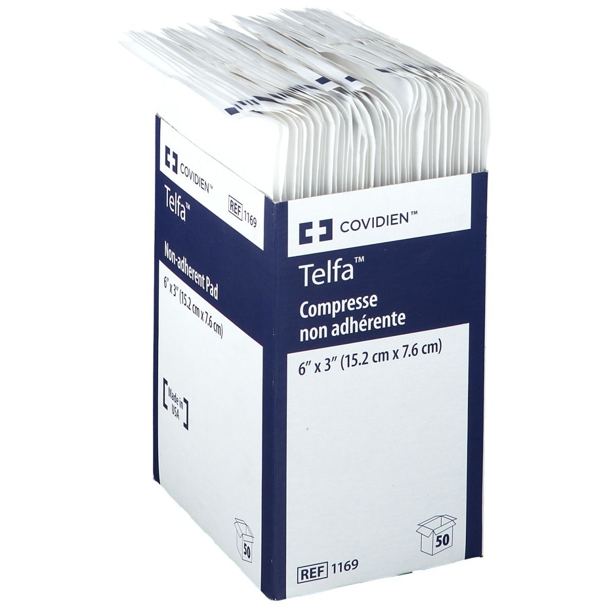 Telfa Ouchless Non Adhesief Steriel Pads 7,5cmx7,5cm