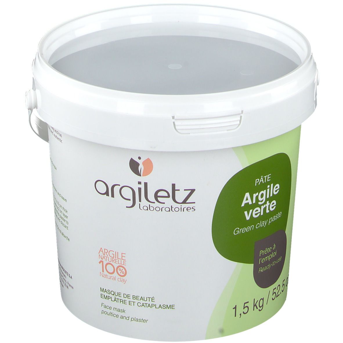 Argiletz Argile Verte Pâte Peau Grasse