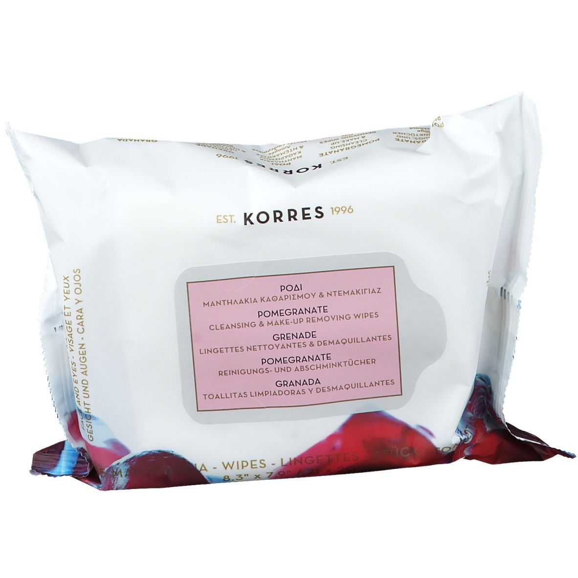 Korres Pomegranate Cleasing & Make-up Removing Wipes