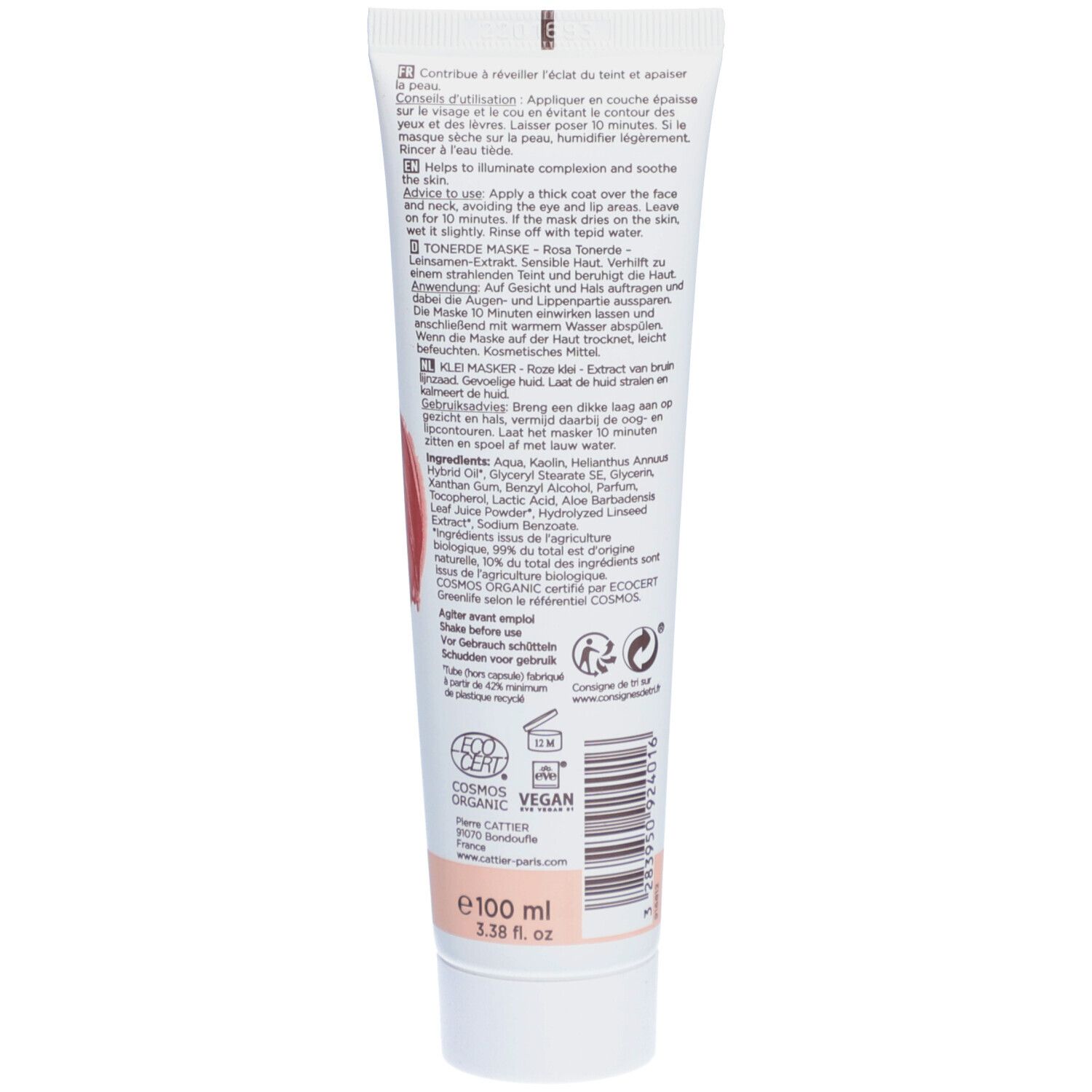 Cattier Masque Argile Rose