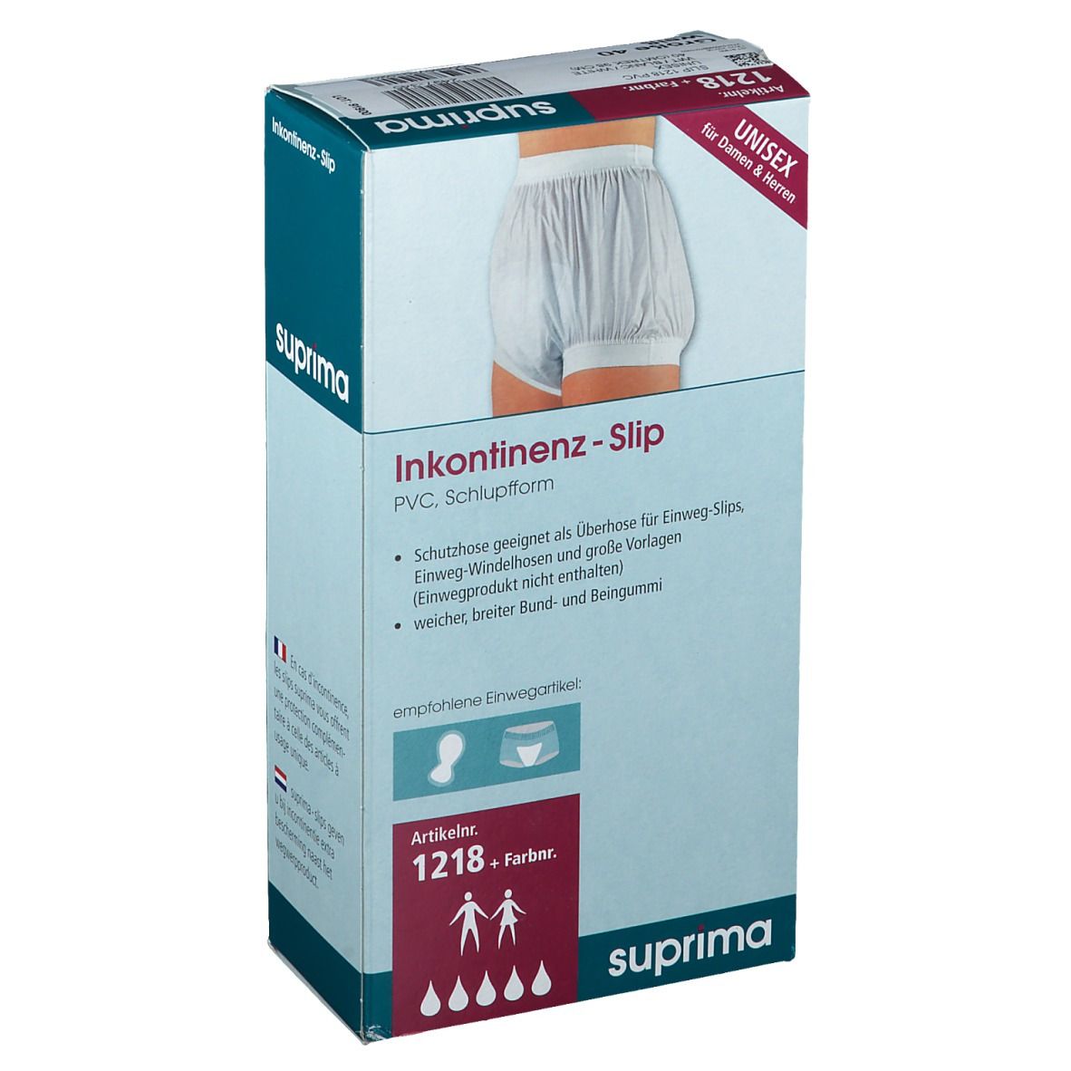 Bota Suprima 1218 Slip PVC Elastique Large Taille/Jambe Unisex Blanc T40