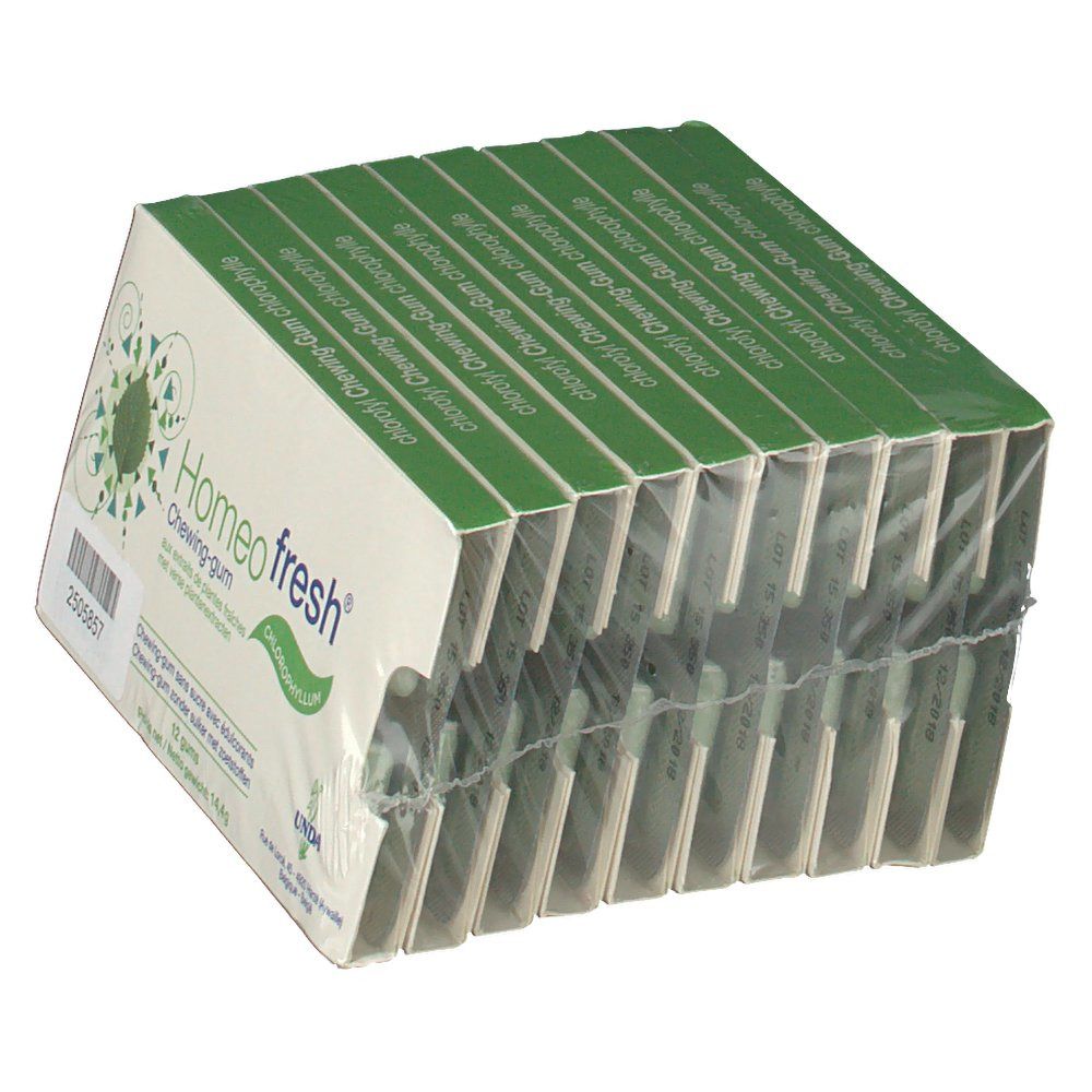 Homeofresh Chew-Gum Bioactivum Chlorophyl Sans Sucre