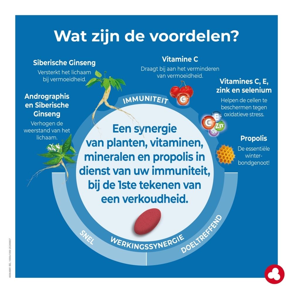 Doos van Propex Express met pruimenafbeelding, 45 tabletten.