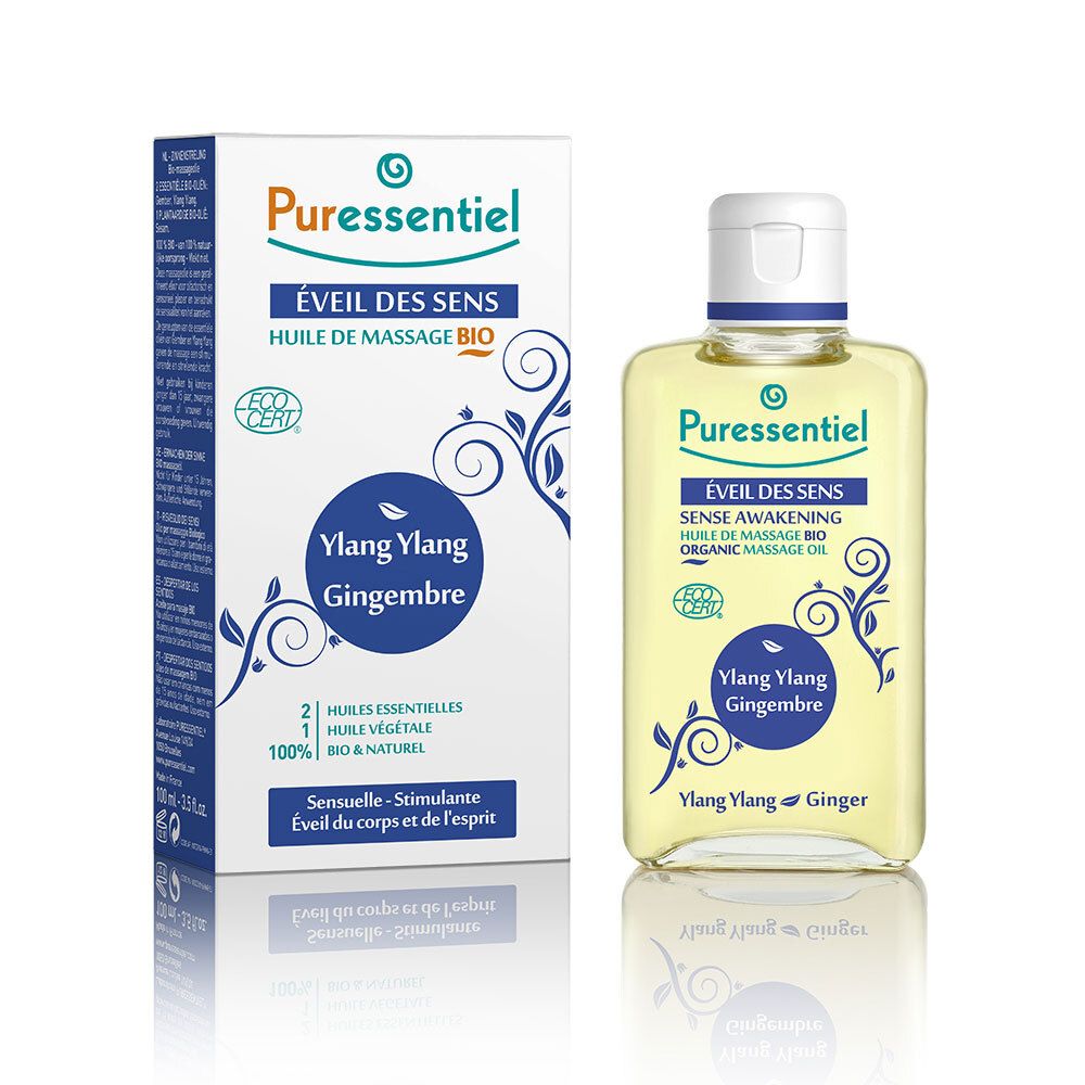 Puressentiel Bio Huile Massage Ylang Ylang-Gingembre