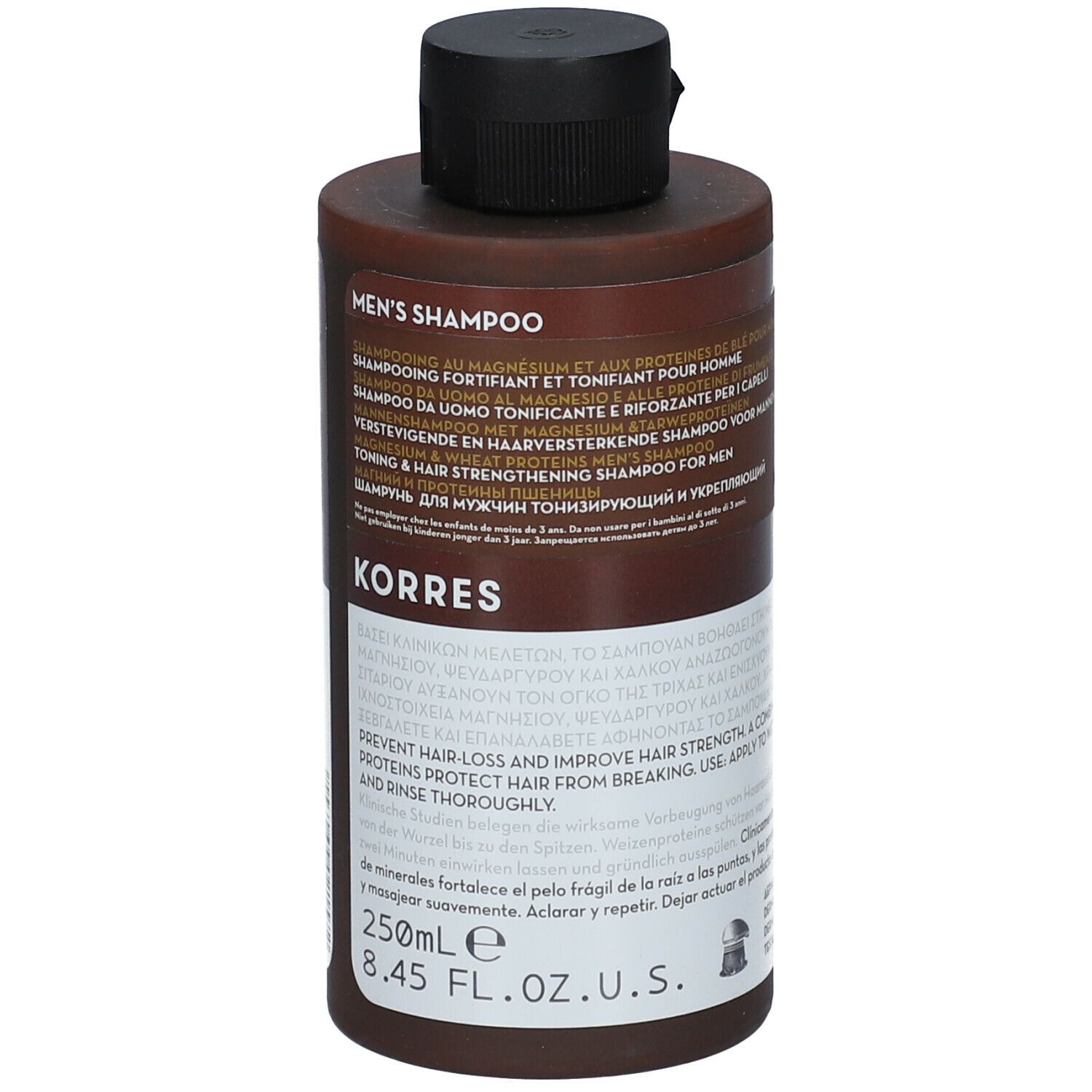 Korres Magnesium & Wheat Proteins Toning & Hair-Strengthening Shampoo for Men