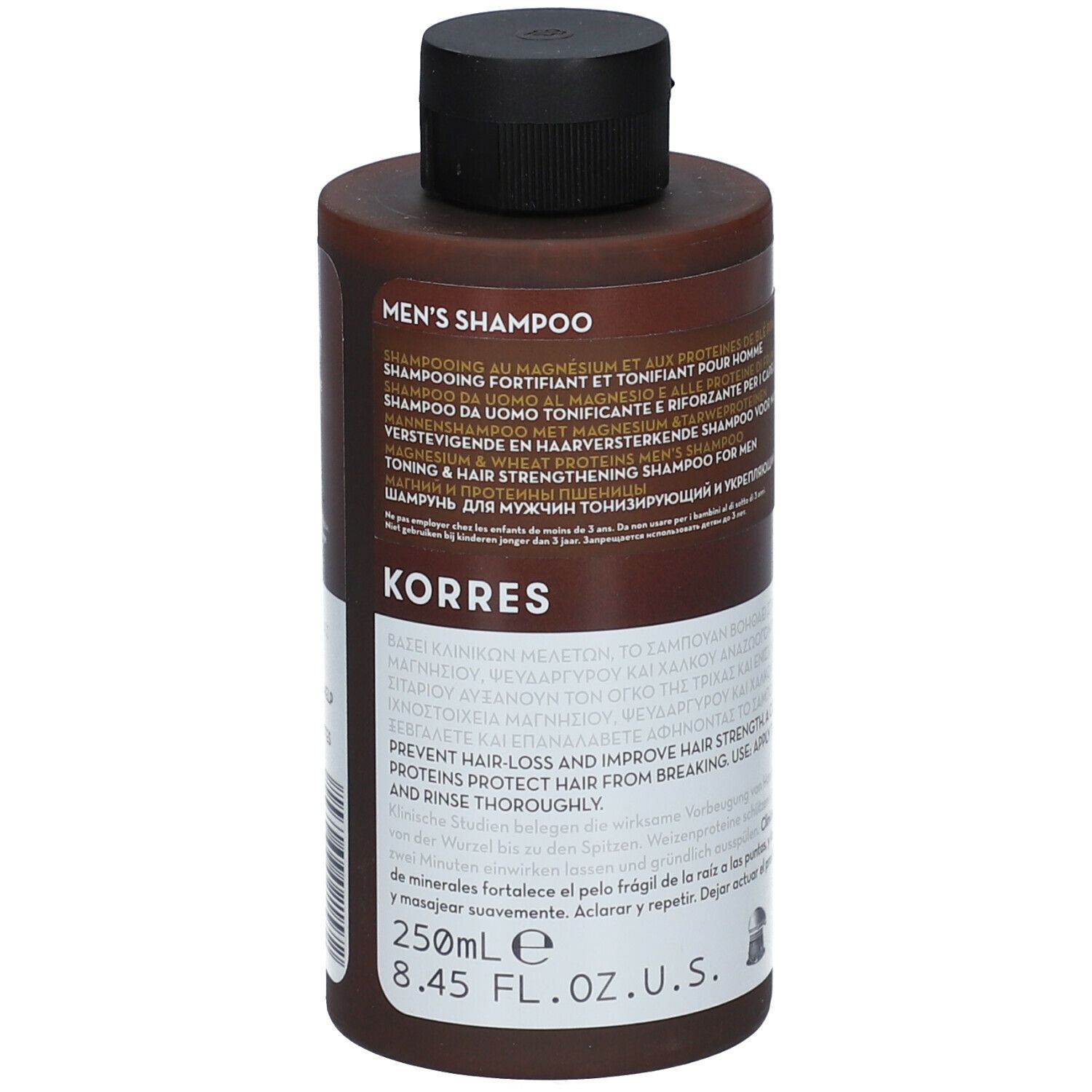Korres Magnesium & Wheat Proteins Toning & Hair-Strengthening Shampoo for Men