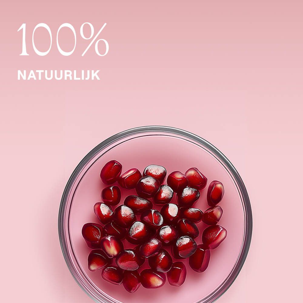 Achterkant van de rode tube. Meertalige tekst. Ingrediënten, certificeringen en fabrikantinfo.