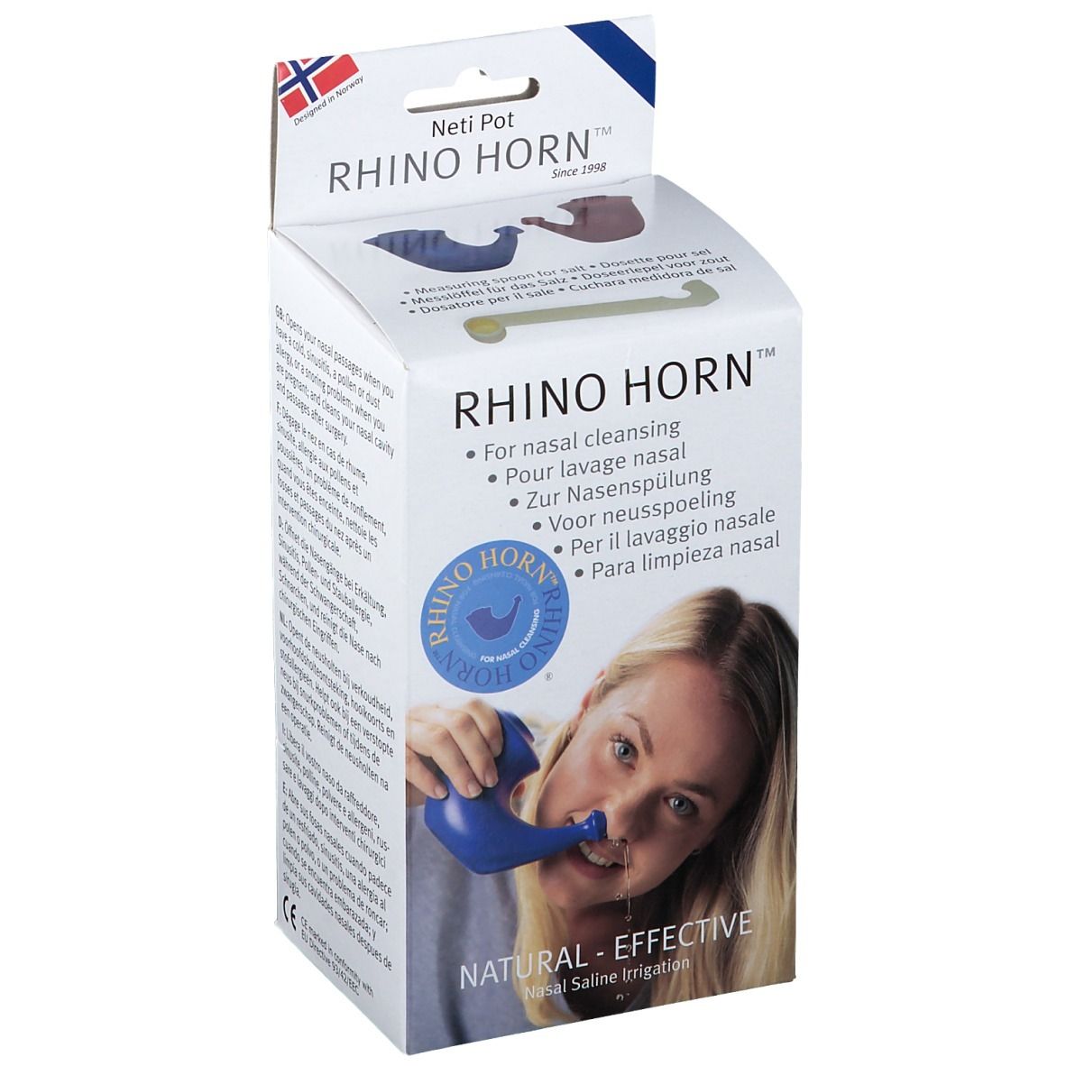 Rhino Horn Neusspoeler Blauw