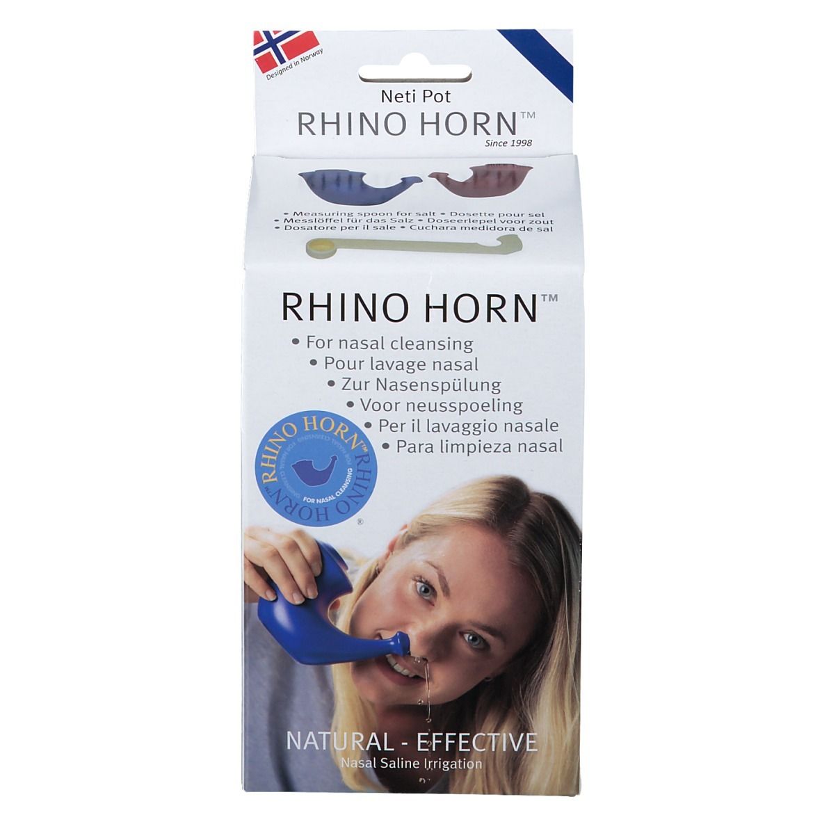 Rhino Horn Neusspoeler Blauw