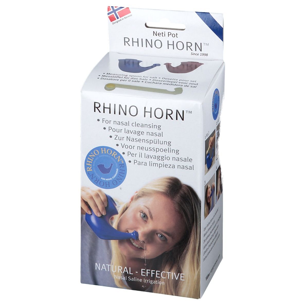 Rhino Horn Neusspoeler Blauw