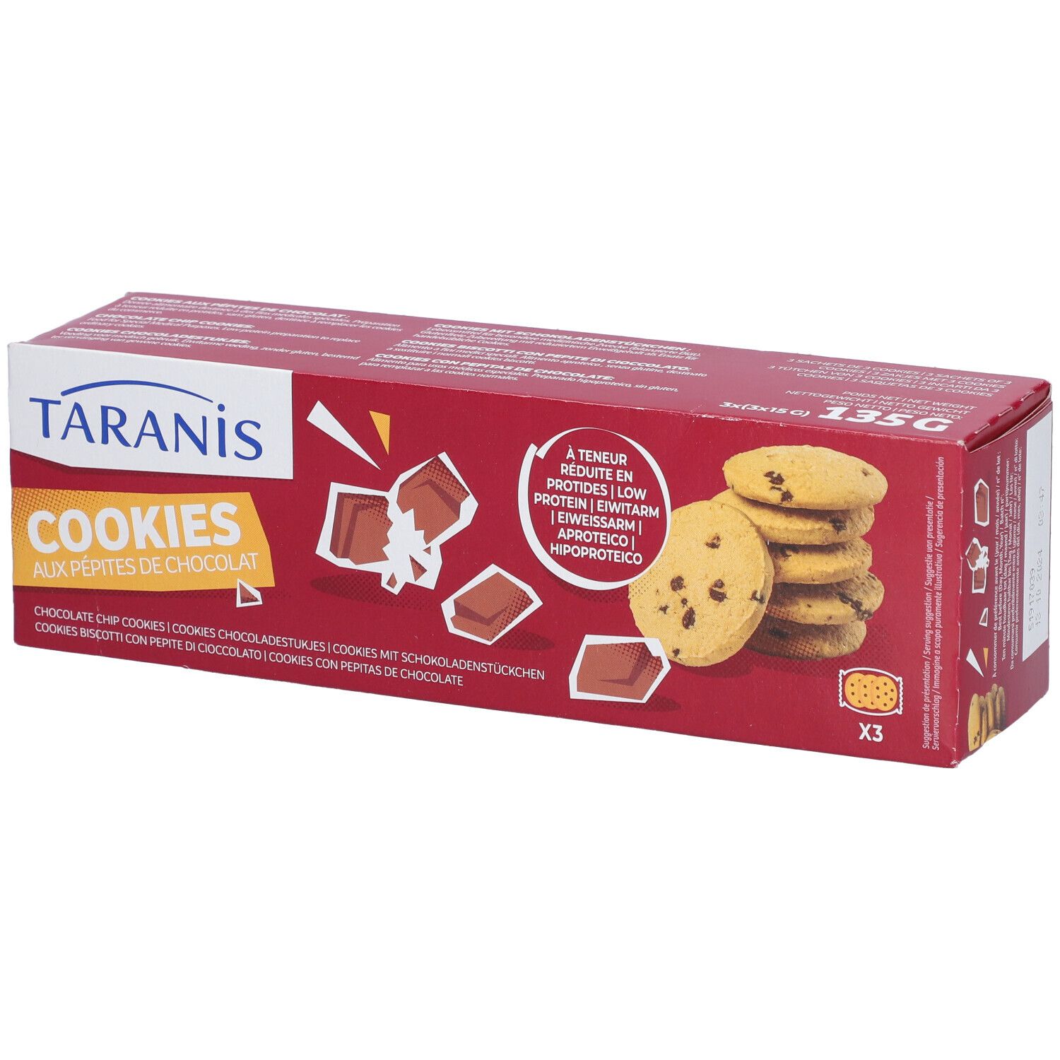 Taranis Cookies Pepites Chocolat 3x3