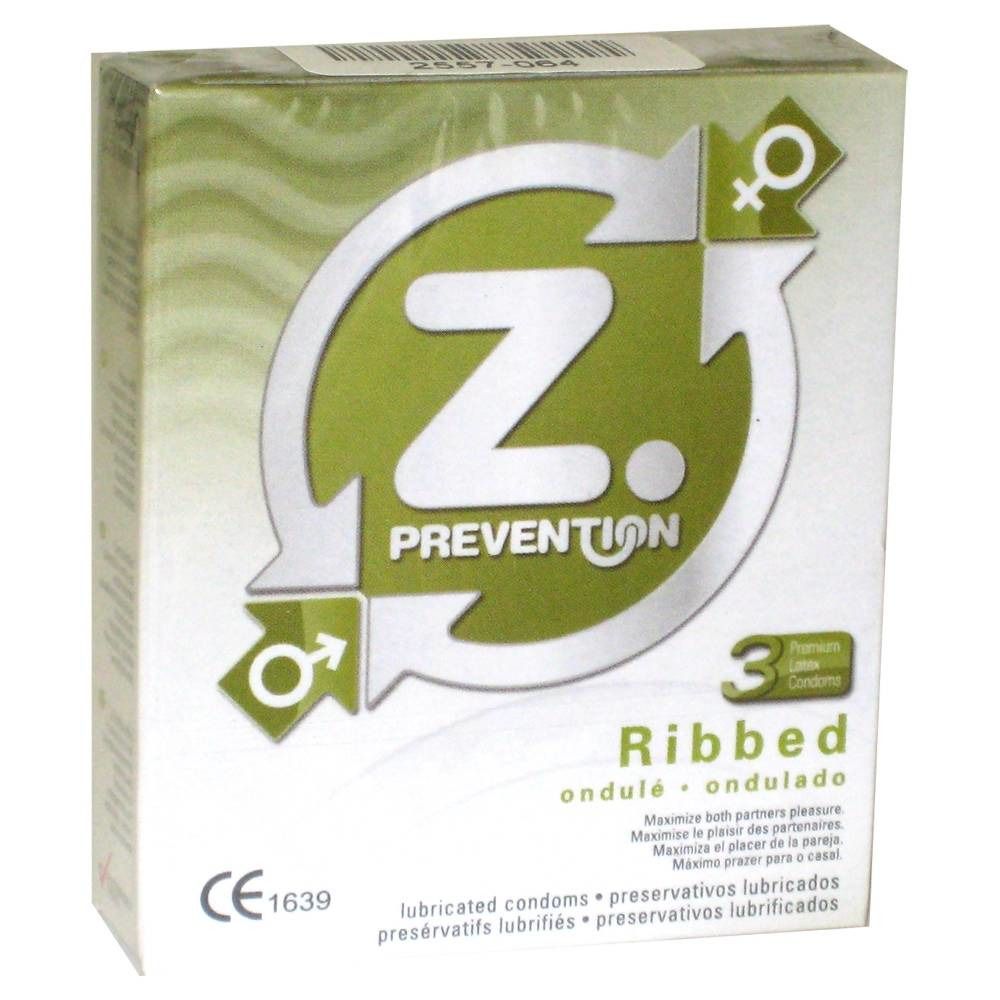 Z.Prevention Ribbed Condooms
