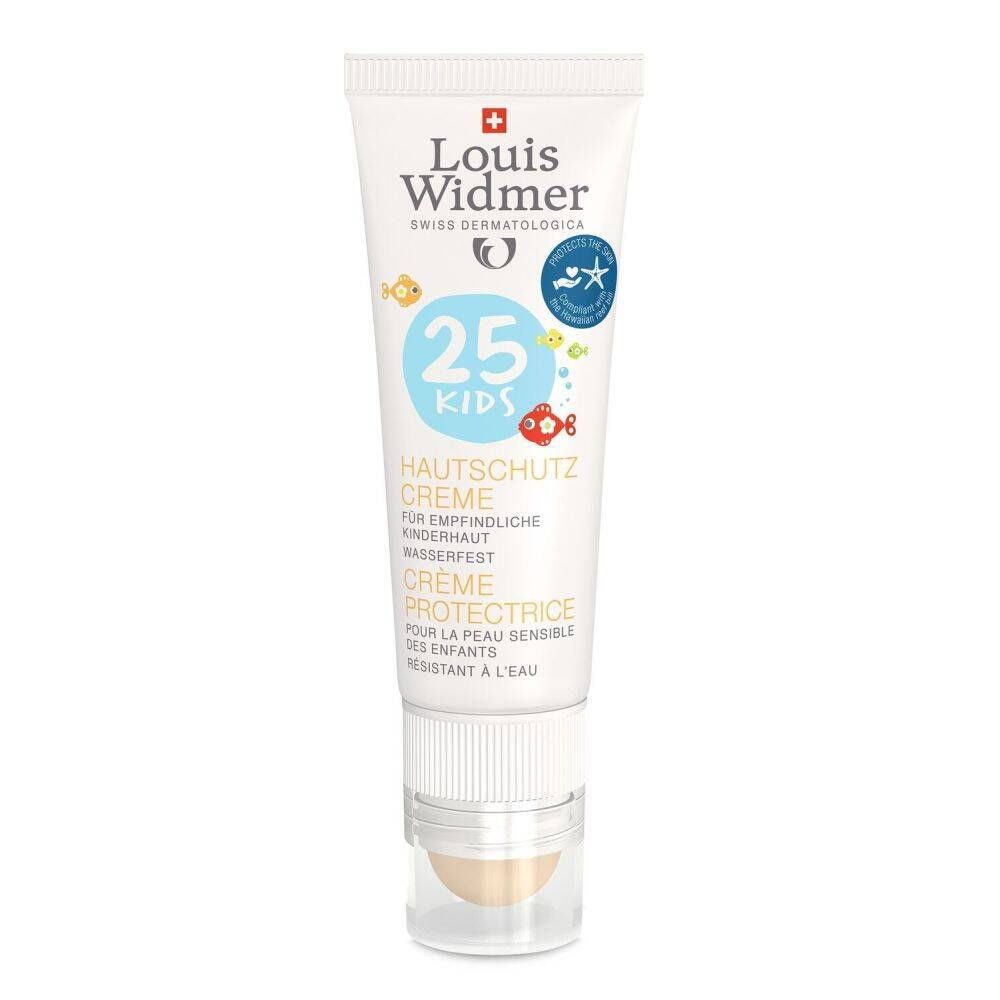 Louis Widmer Kids Crème Protectrice SPF25 avec Soin Lèvres SPF50 Sans Parfum