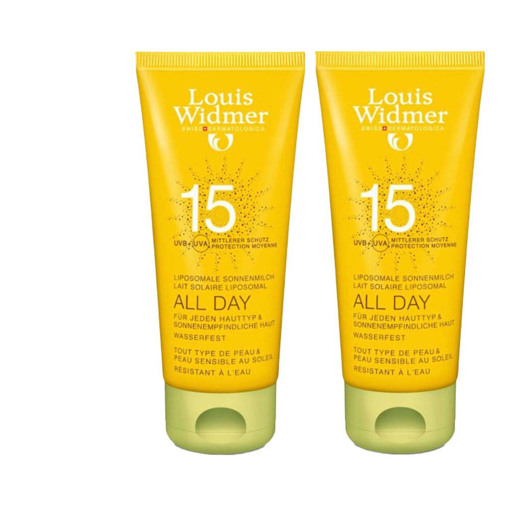 Louis Widmer Zon All day 15+ Duopack (Zonder parfum)