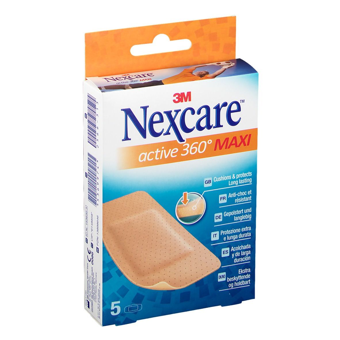 Nexcare Active Strips 360° Maxi 1 Maat N1005NSD
