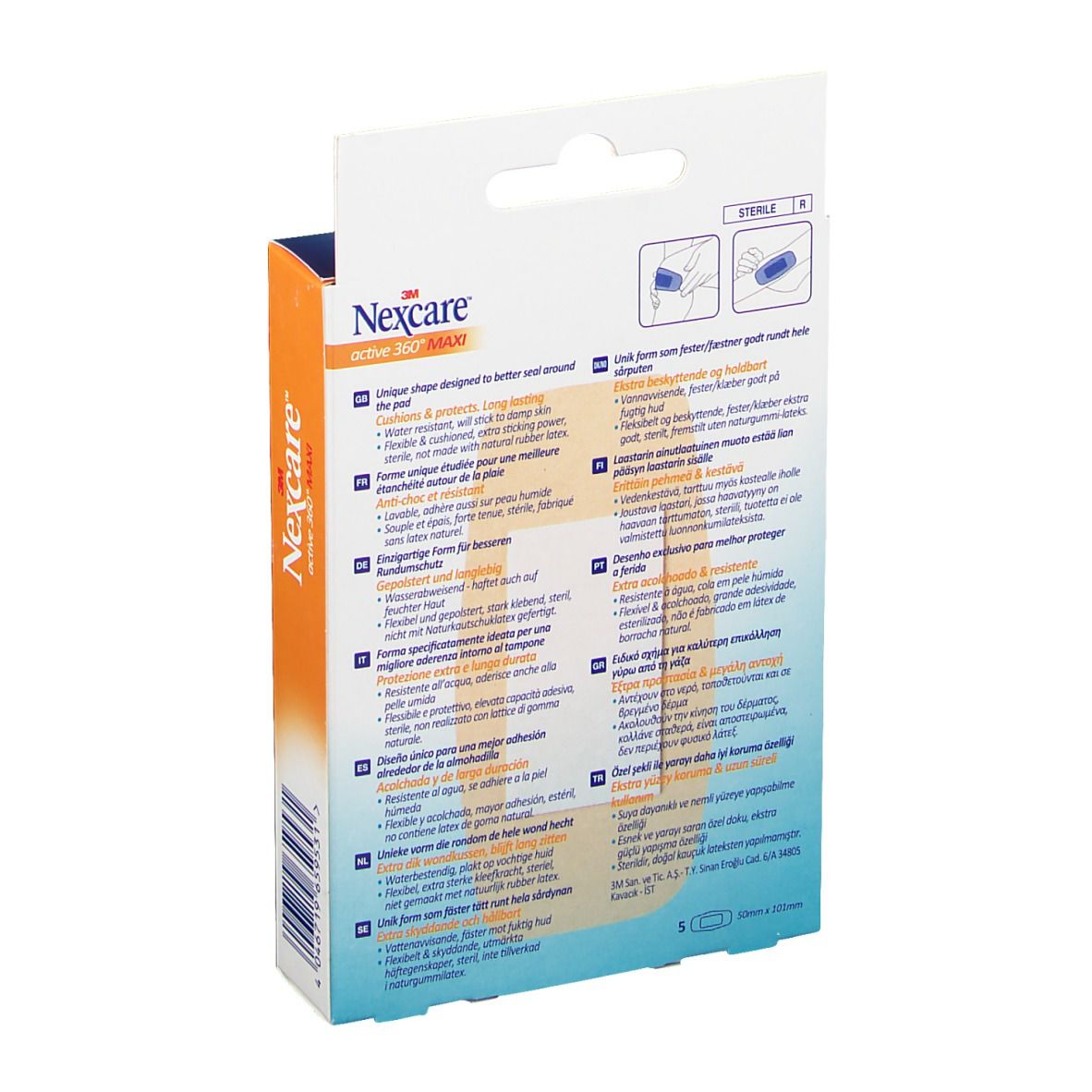 Nexcare Active Strips 360° Maxi 1 Maat N1005NSD