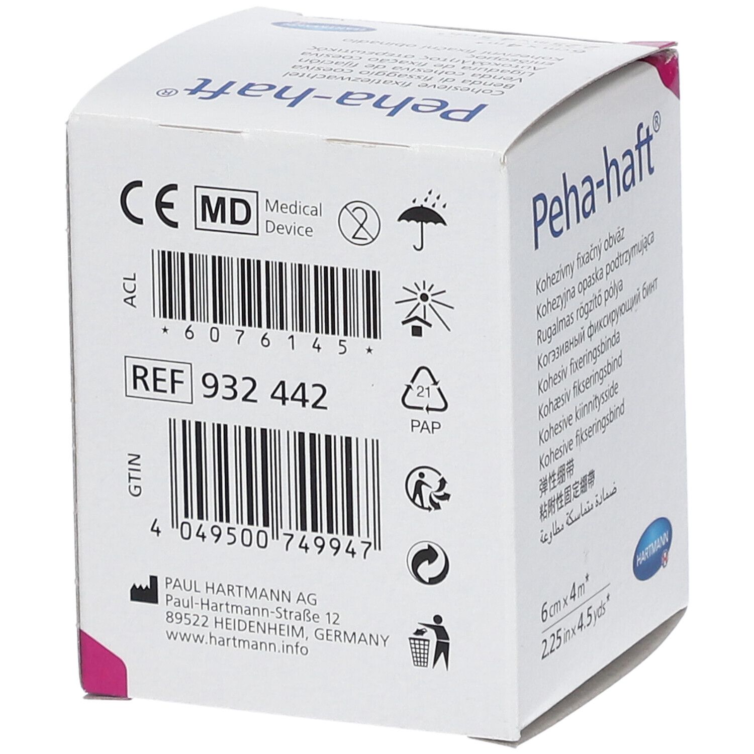 Hartmann Peha-Haft Latexfree 6cm x 4m 932442