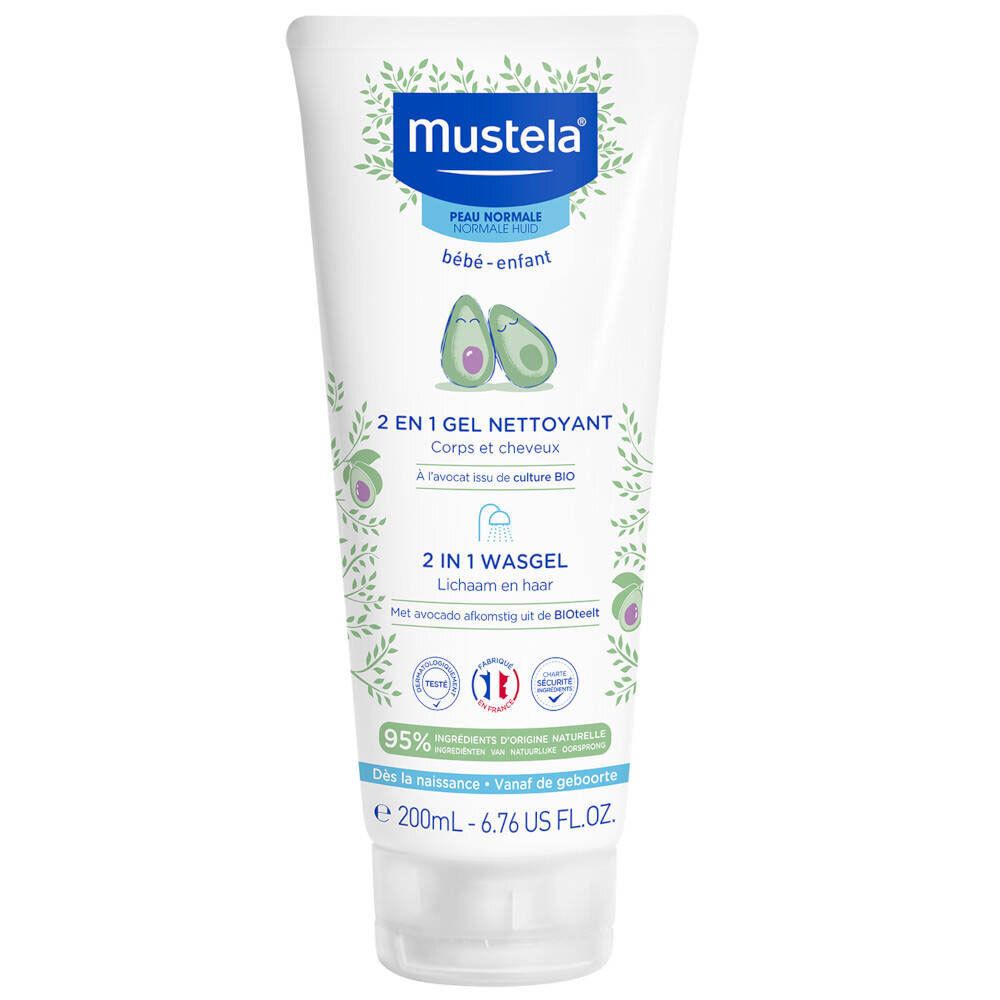 Mustela Baby 2-in-1 Wasgel Lichaam en Haar