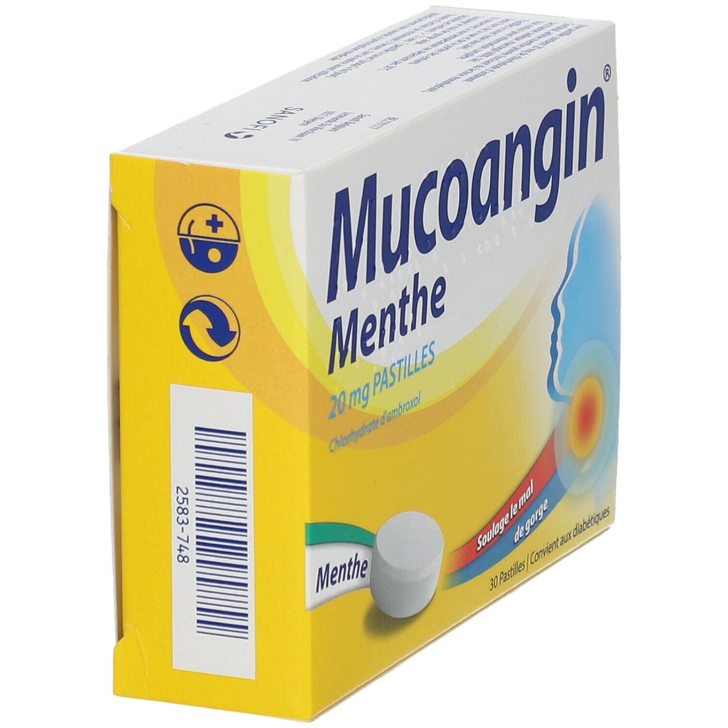 Mucoangin Munt 20mg - Voor Keelpijn