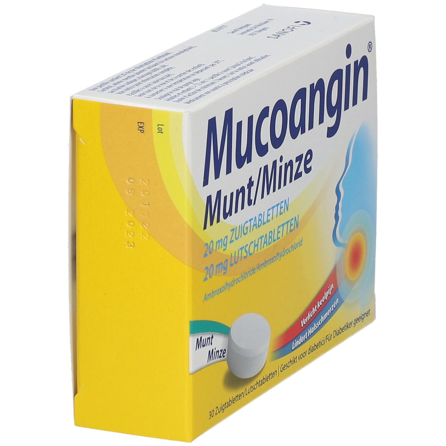 Mucoangin Munt 20mg - Voor Keelpijn