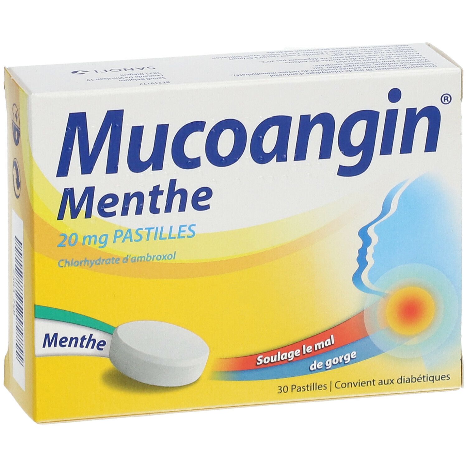 Mucoangin Munt 20mg - Voor Keelpijn