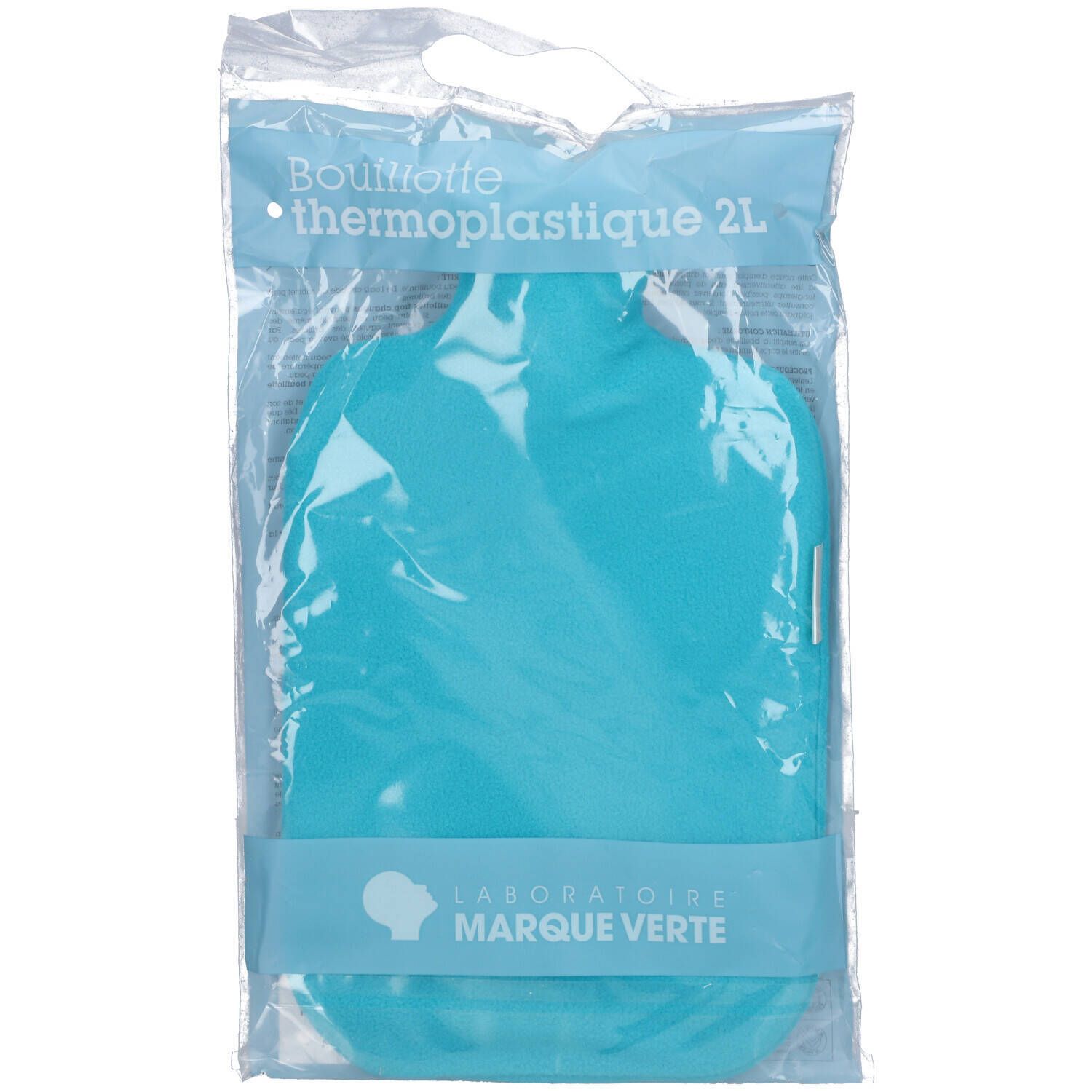 Marque V Thermoplastique Soft Bouillotte d'Eau Chaude Vert 2L