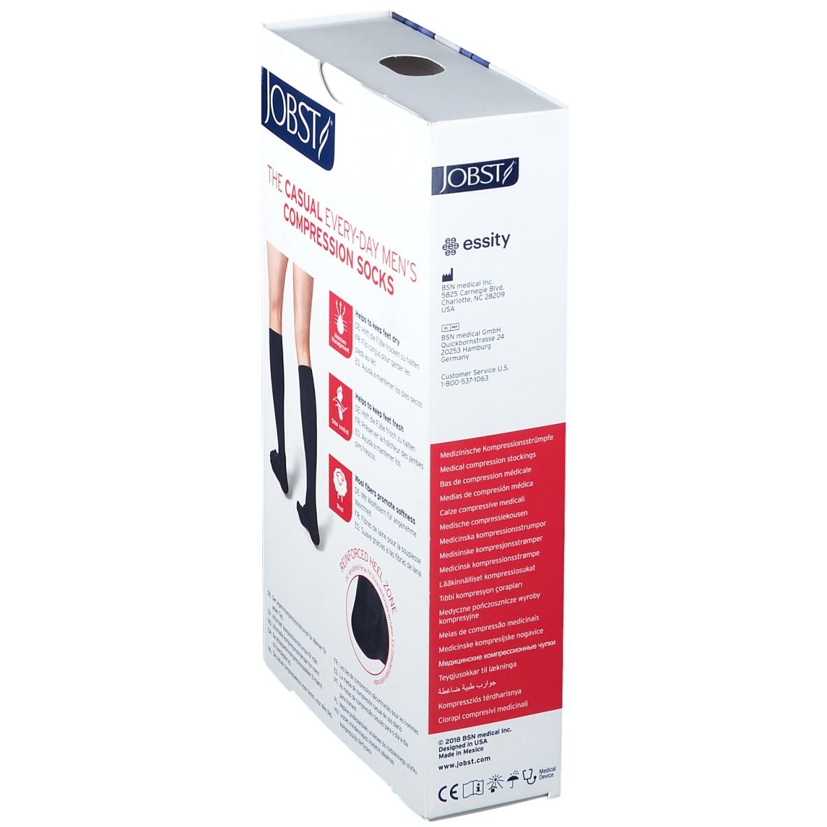 Jobst For Men Casual K1 15-20 AD Noir L