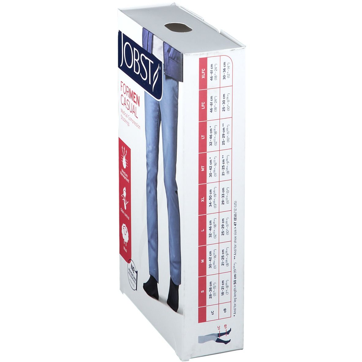 Jobst For Men Casual K2 15-20 Ad Black S