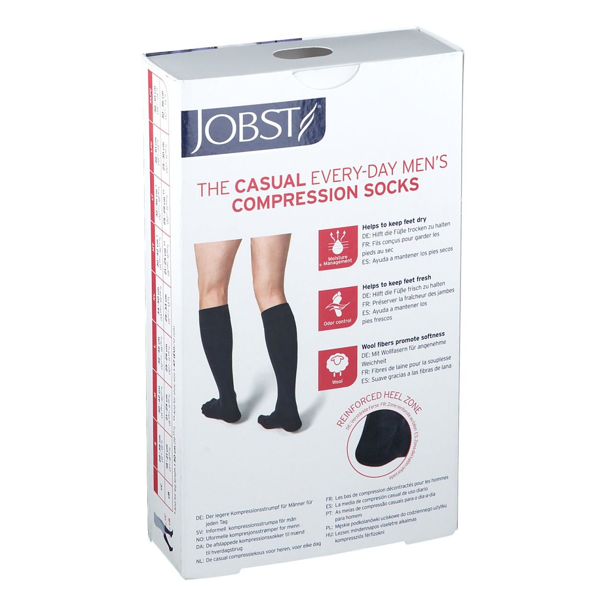 Jobst For Men Casual K2 15-20 Ad Black S