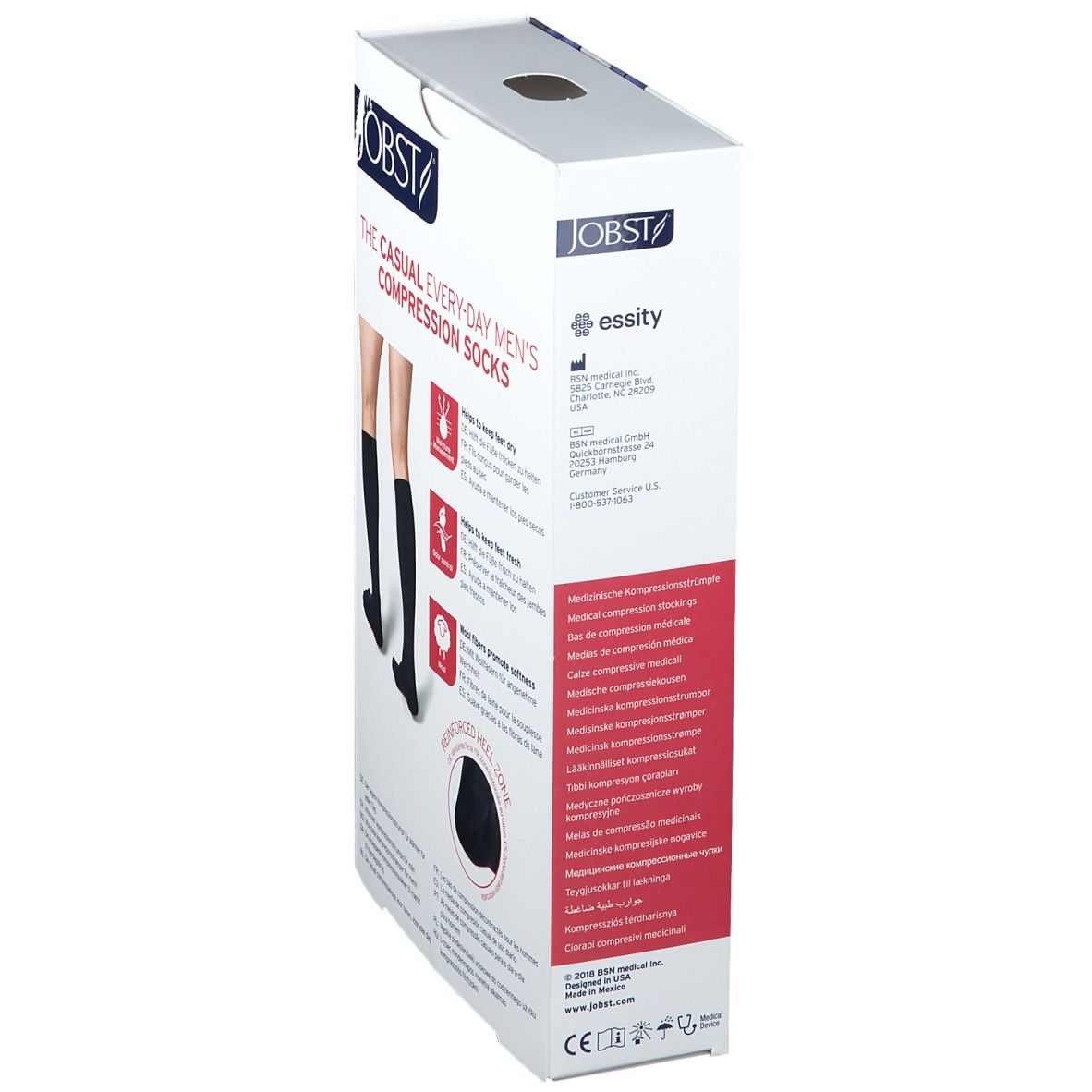 Jobst For Men Casual K2 15-20 Ad Black S