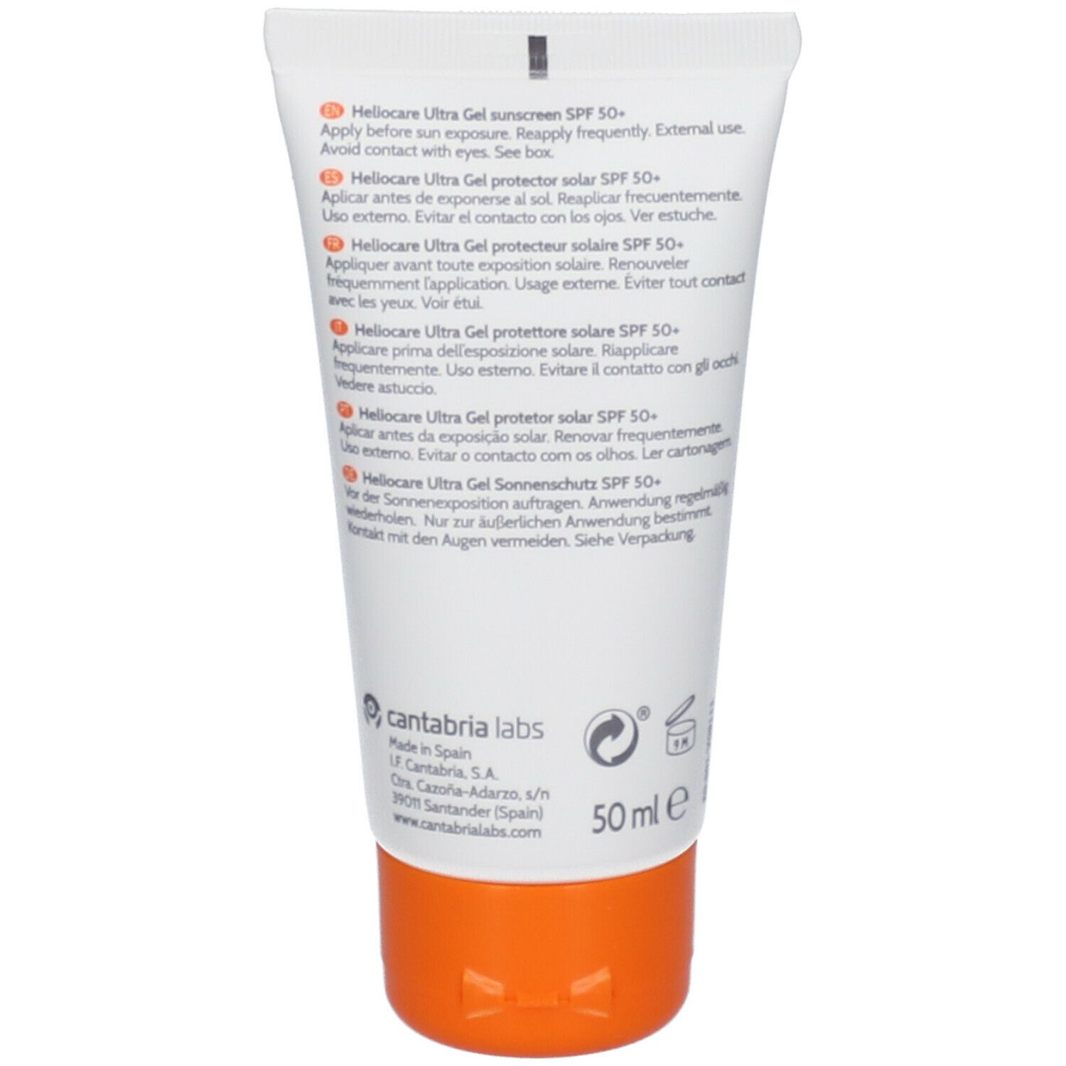 Heliocare Gel SPF50+ - Crème Solaire Non Grasse Visage