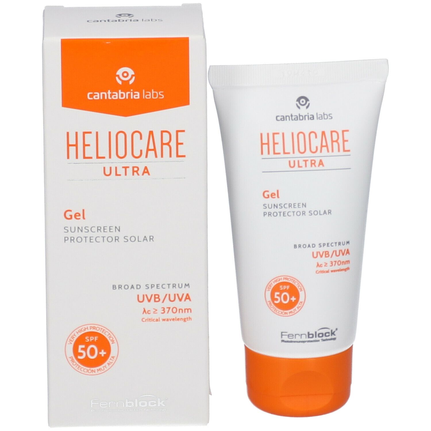 Heliocare Gel SPF50+ - Crème Solaire Non Grasse Visage