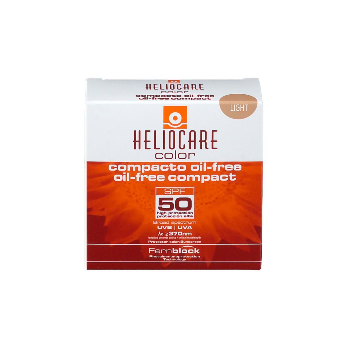 Heliocare Compact Oil-Free Light SPF50 - Getinte Zonnecrème Oil-Free Compact