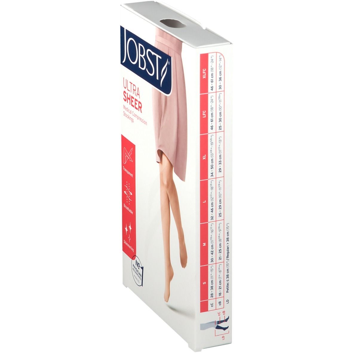 Jobst Ultrasheer Comfort  K1 Kniekous Natural M