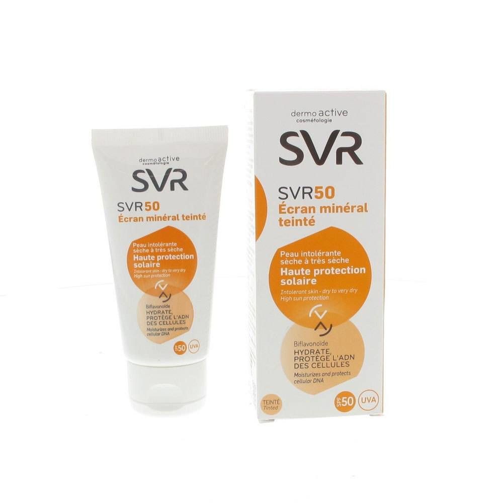 SVR Zon Ecran Mineral 50 Teint Creme Droge Huid