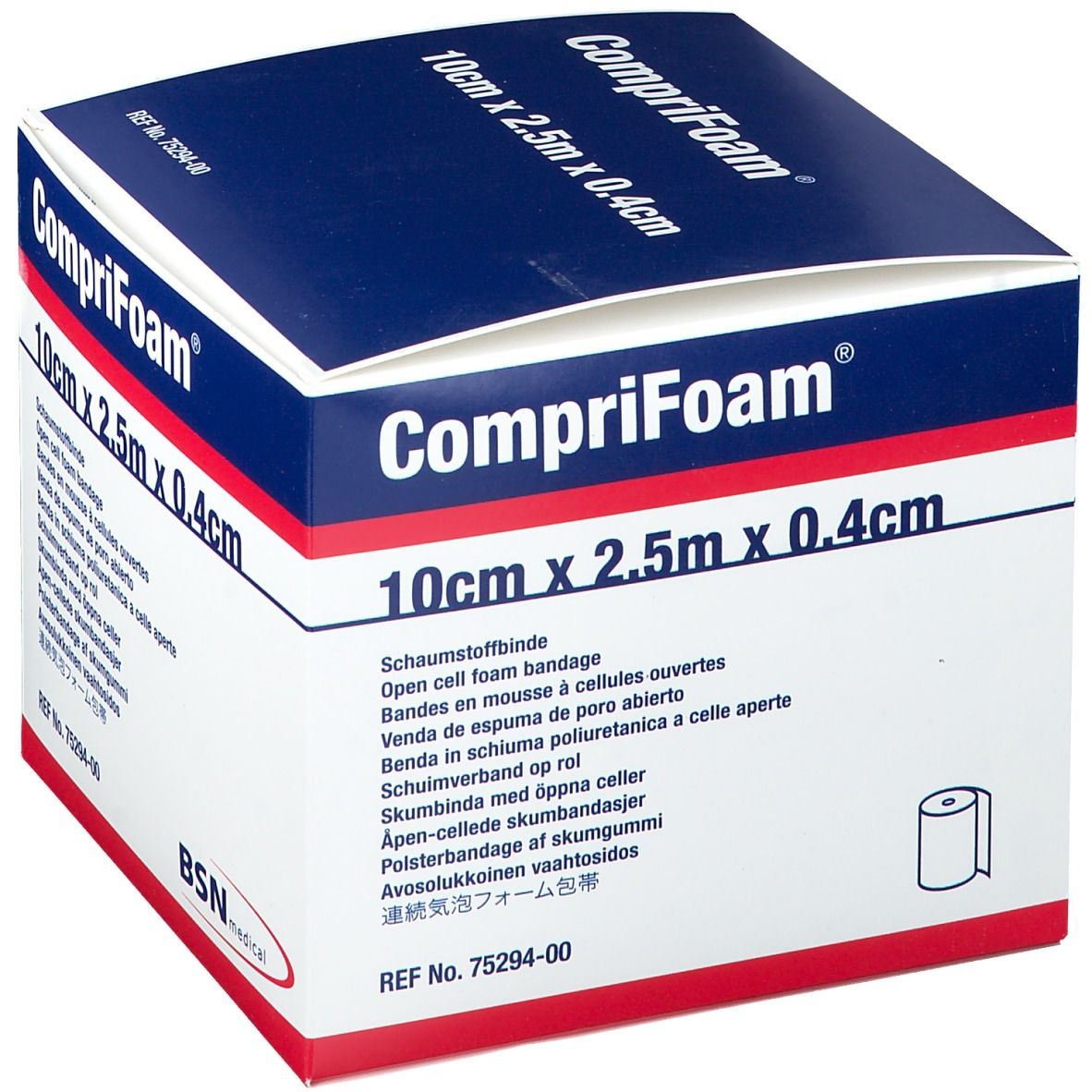 Comprifoam Pansement En Mousse 10 cm x 2.5 m x 0.4cm