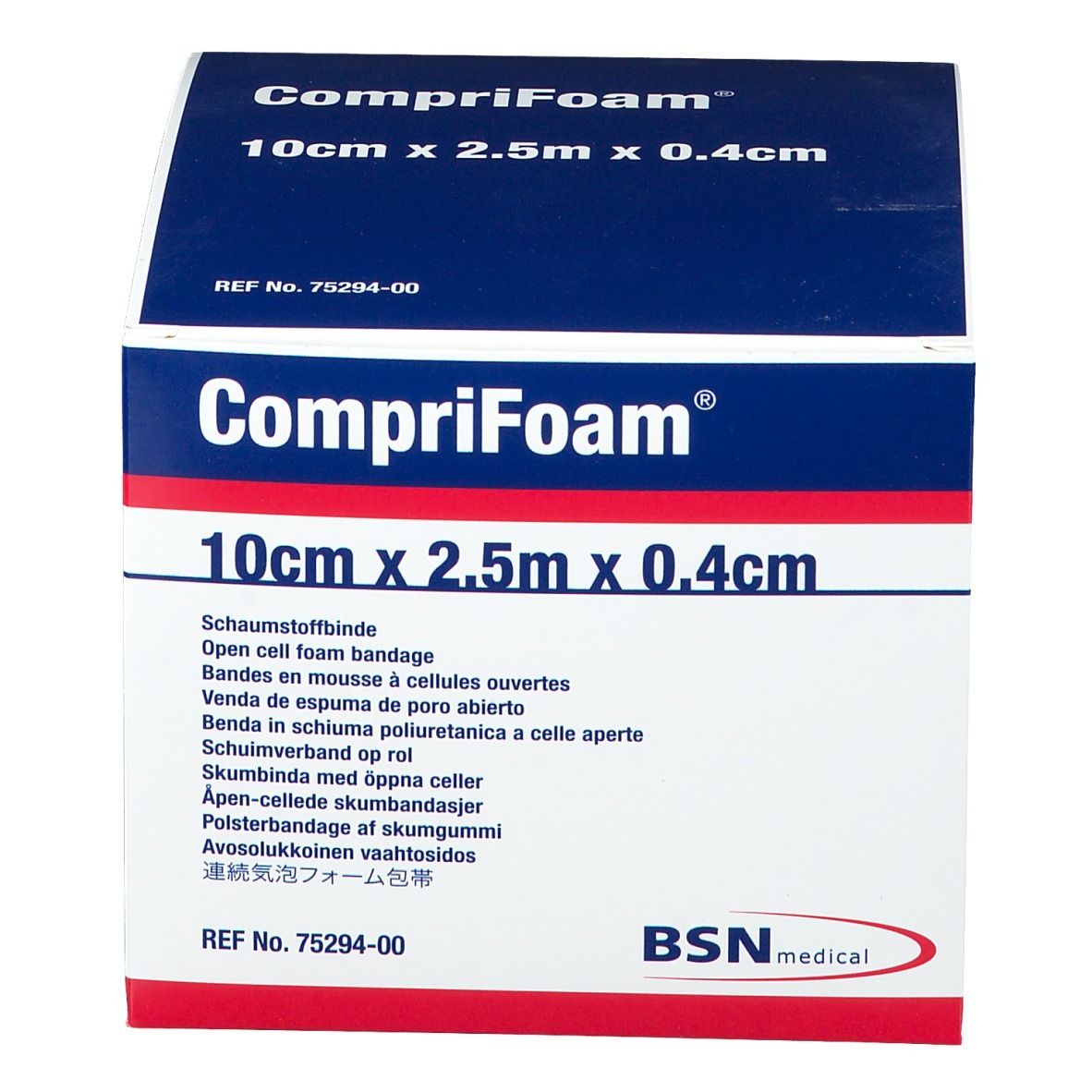 Comprifoam Pansement En Mousse 10 cm x 2.5 m x 0.4cm