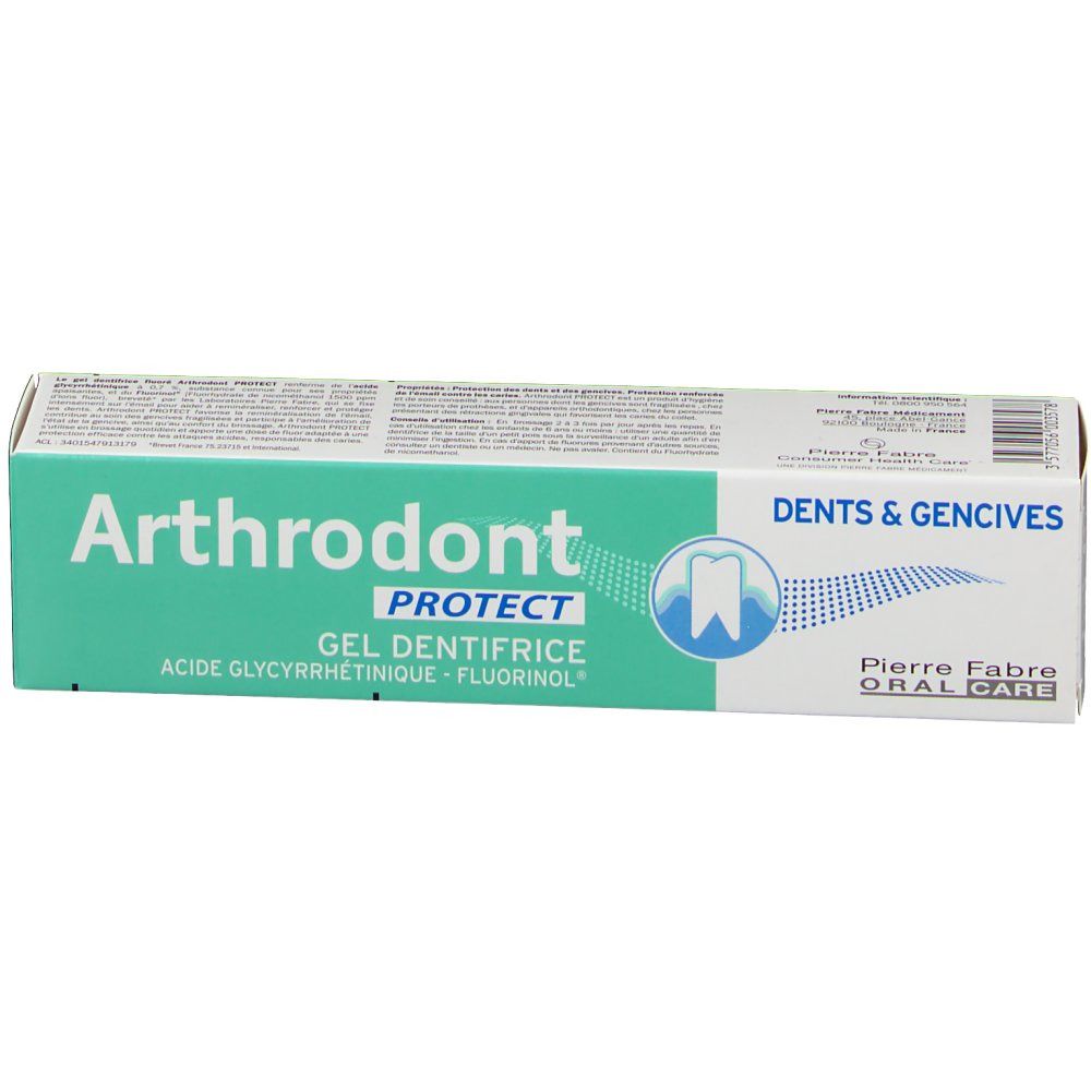 Arthrodont Protect Gel Dentifrice Fluoré