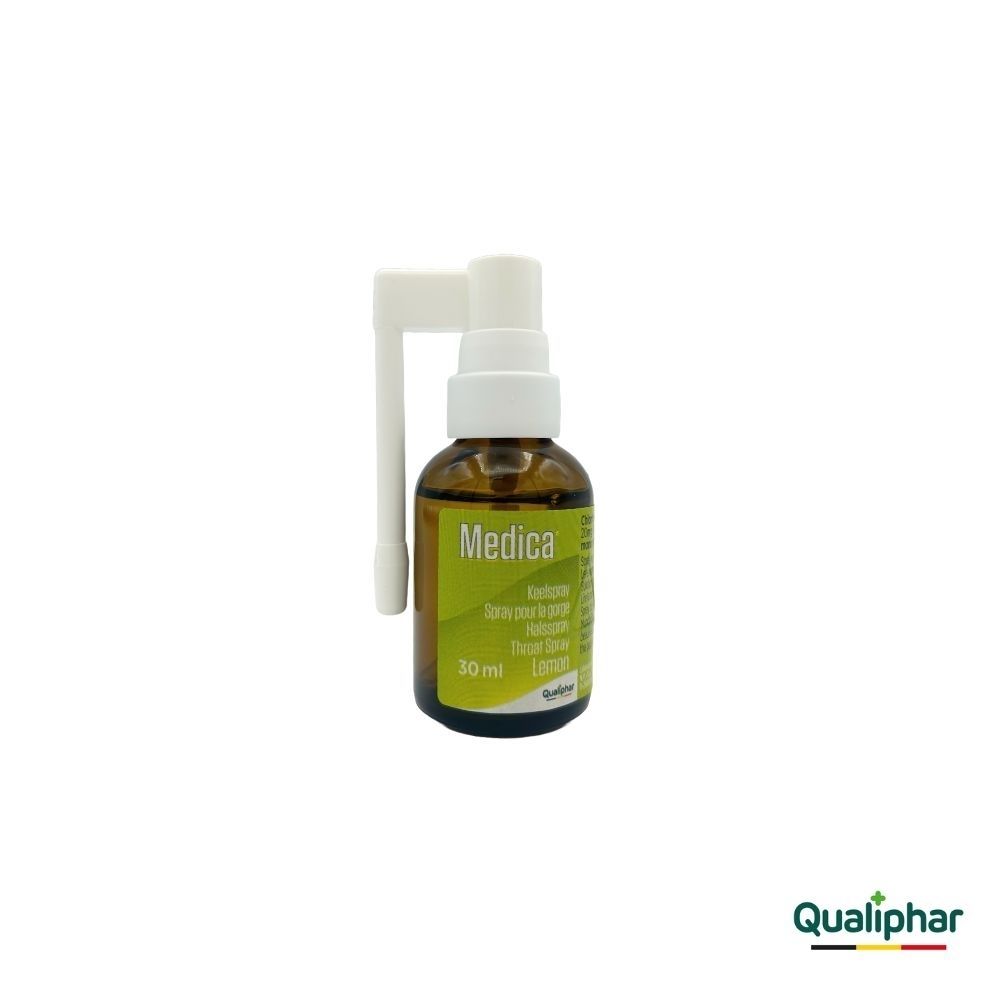 Bruine sprayfles met witte applicator, 30 ml.