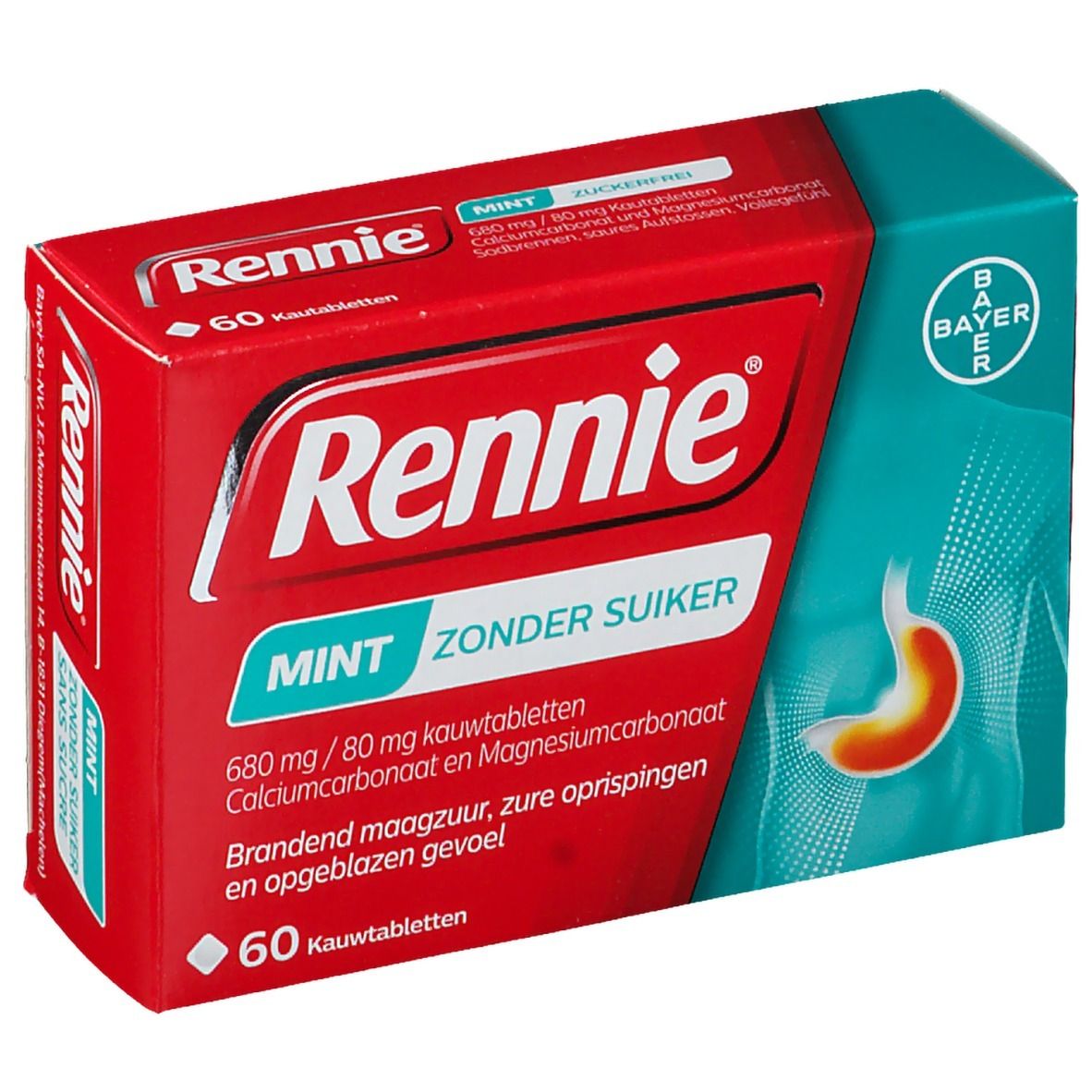 Rennie Mint zonder Suiker